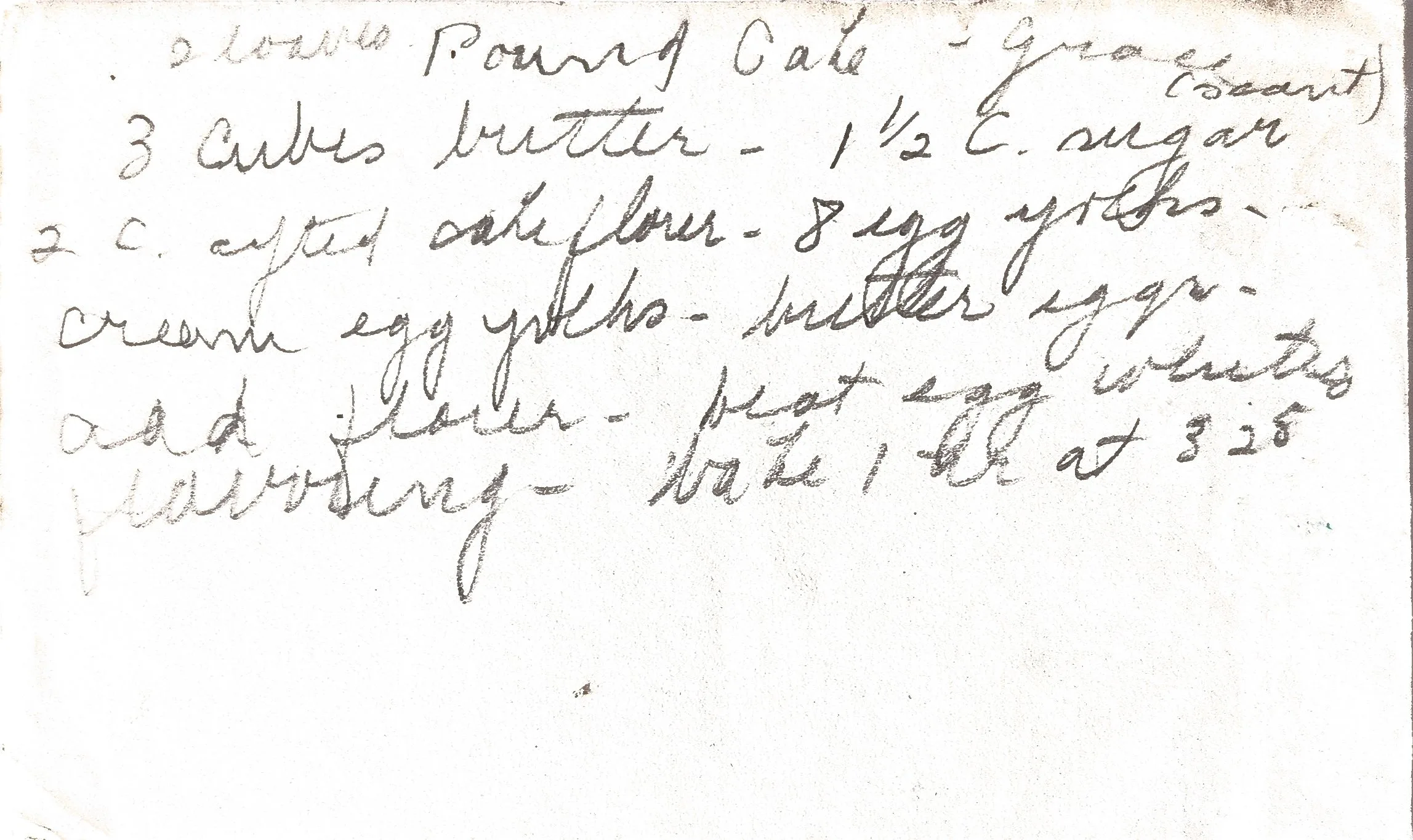 Original Handwritten Card
