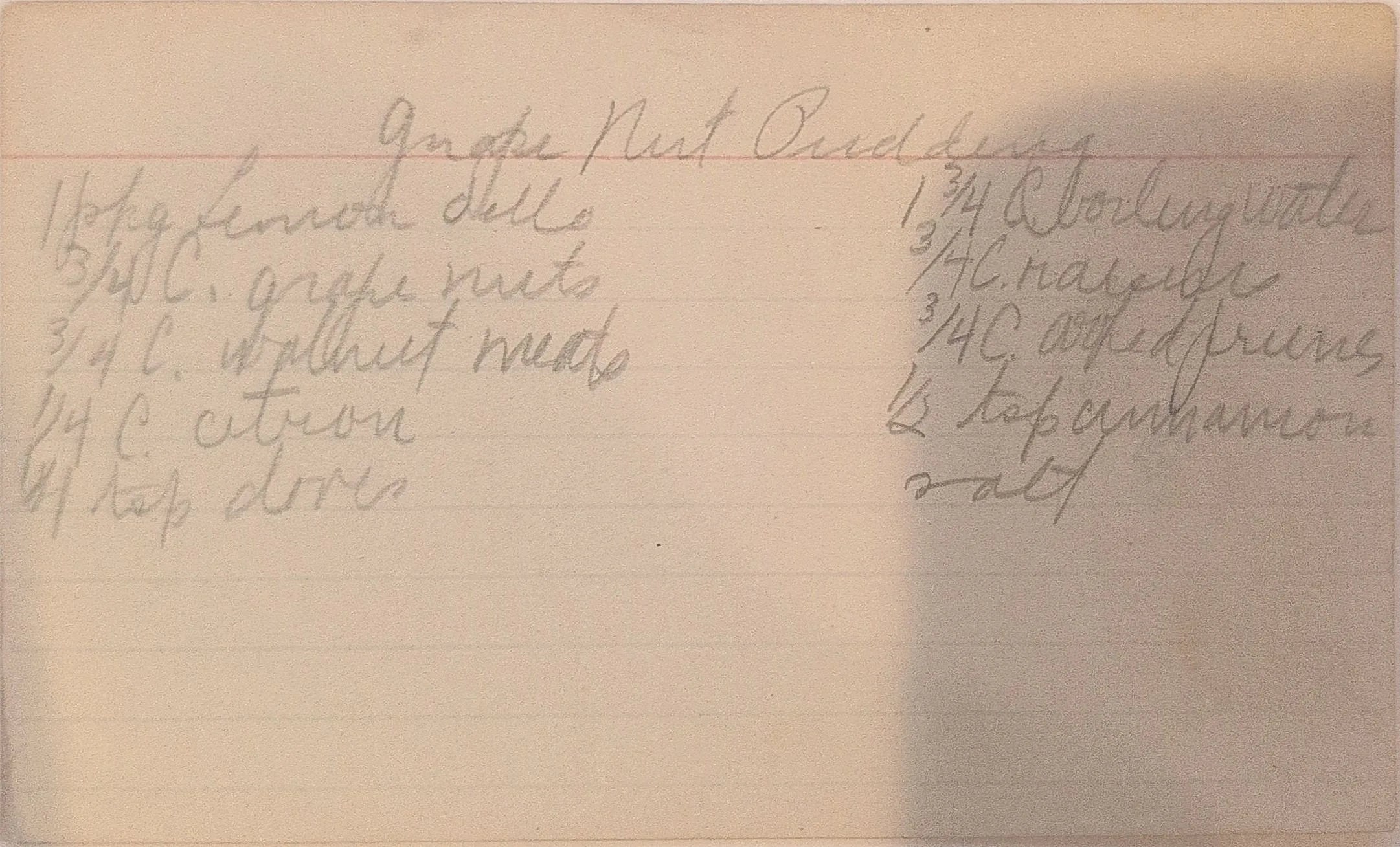 Original Handwritten Card