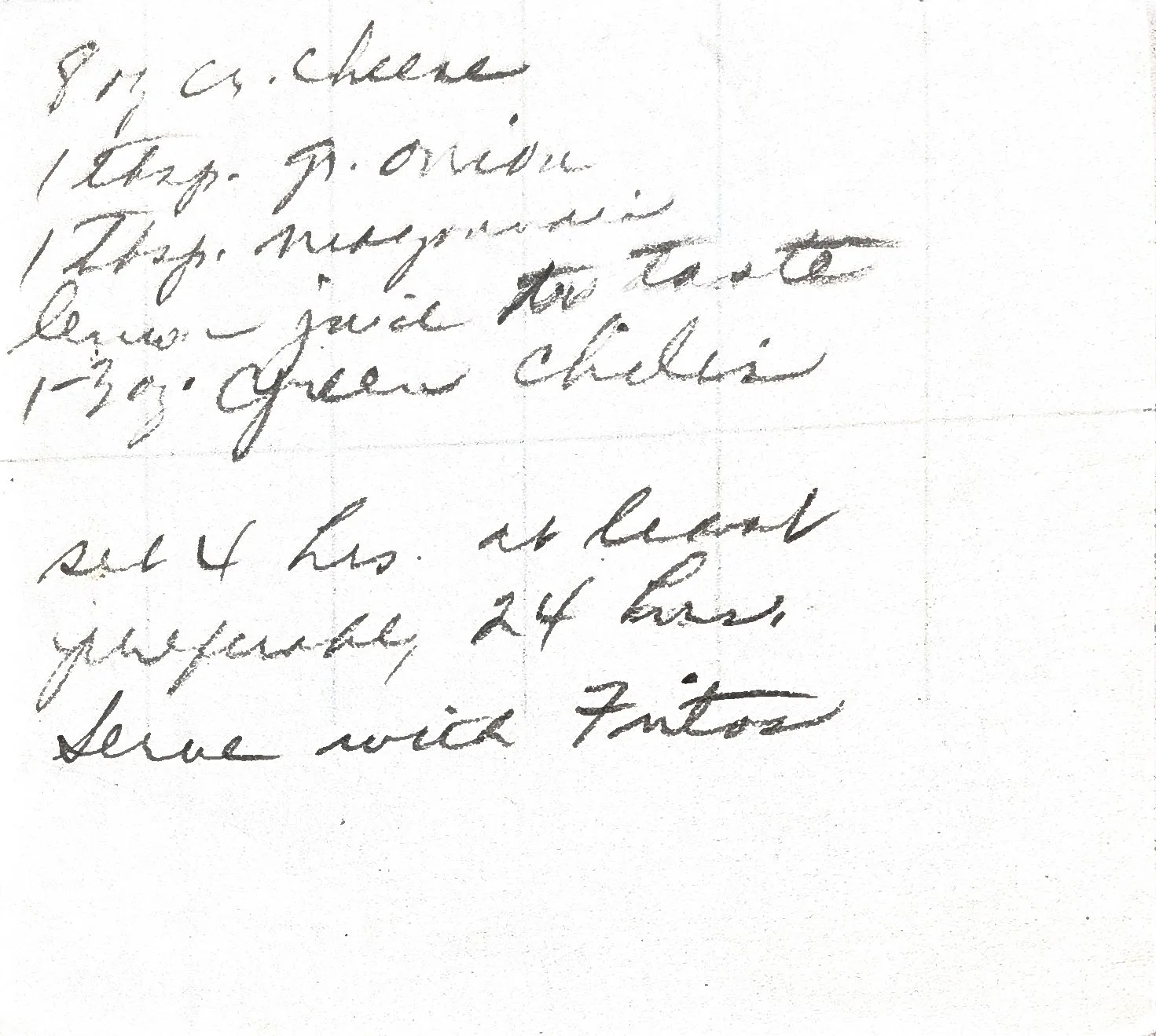 Original Handwritten Card