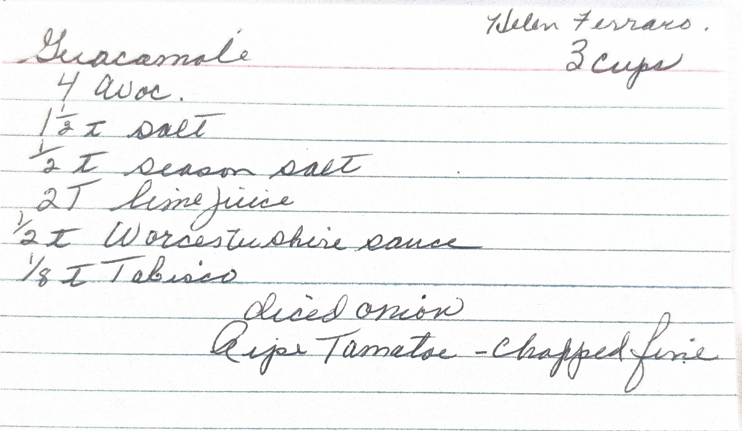 Original Handwritten Card