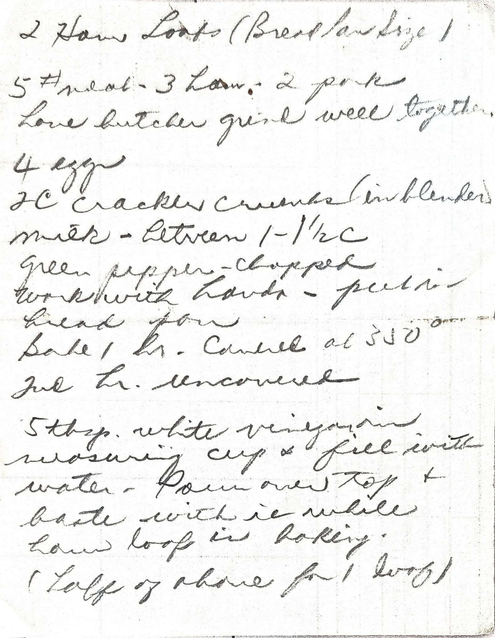 Original Handwritten Card