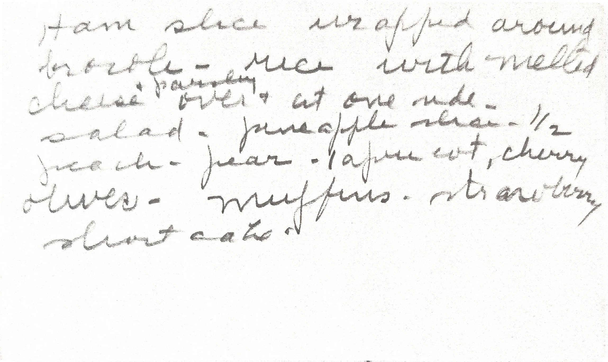 Original Handwritten Card
