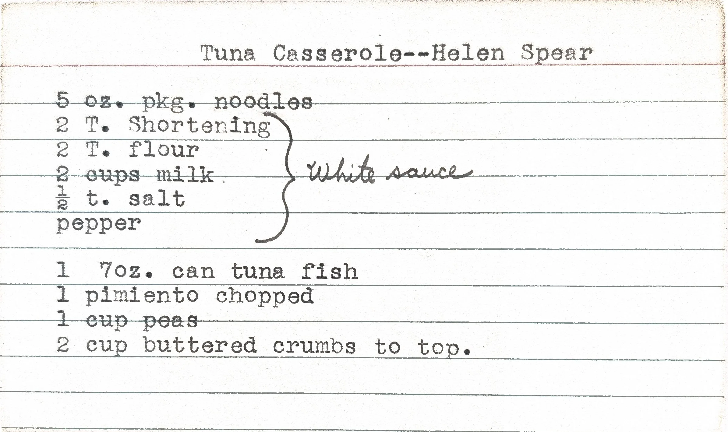 Original Handwritten Card