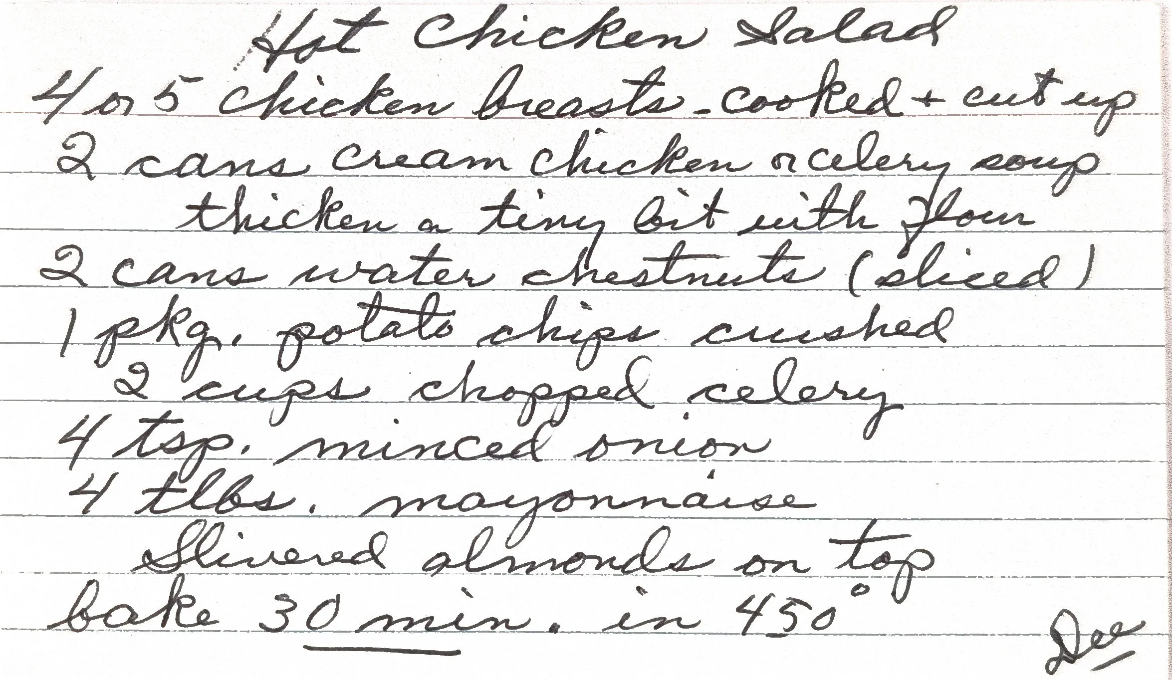 Original Handwritten Card