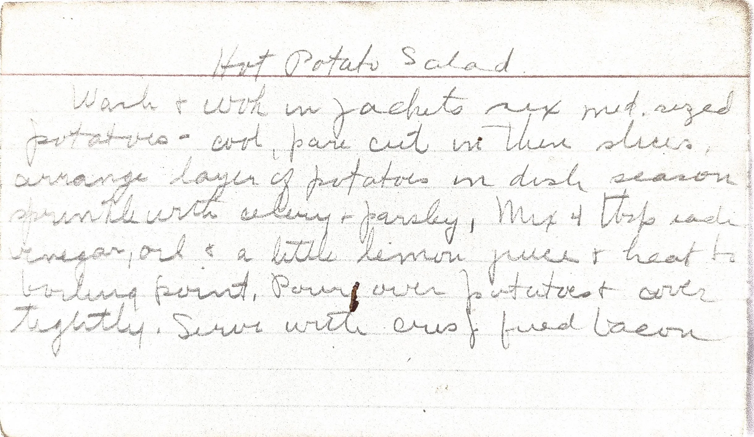 Original Handwritten Card
