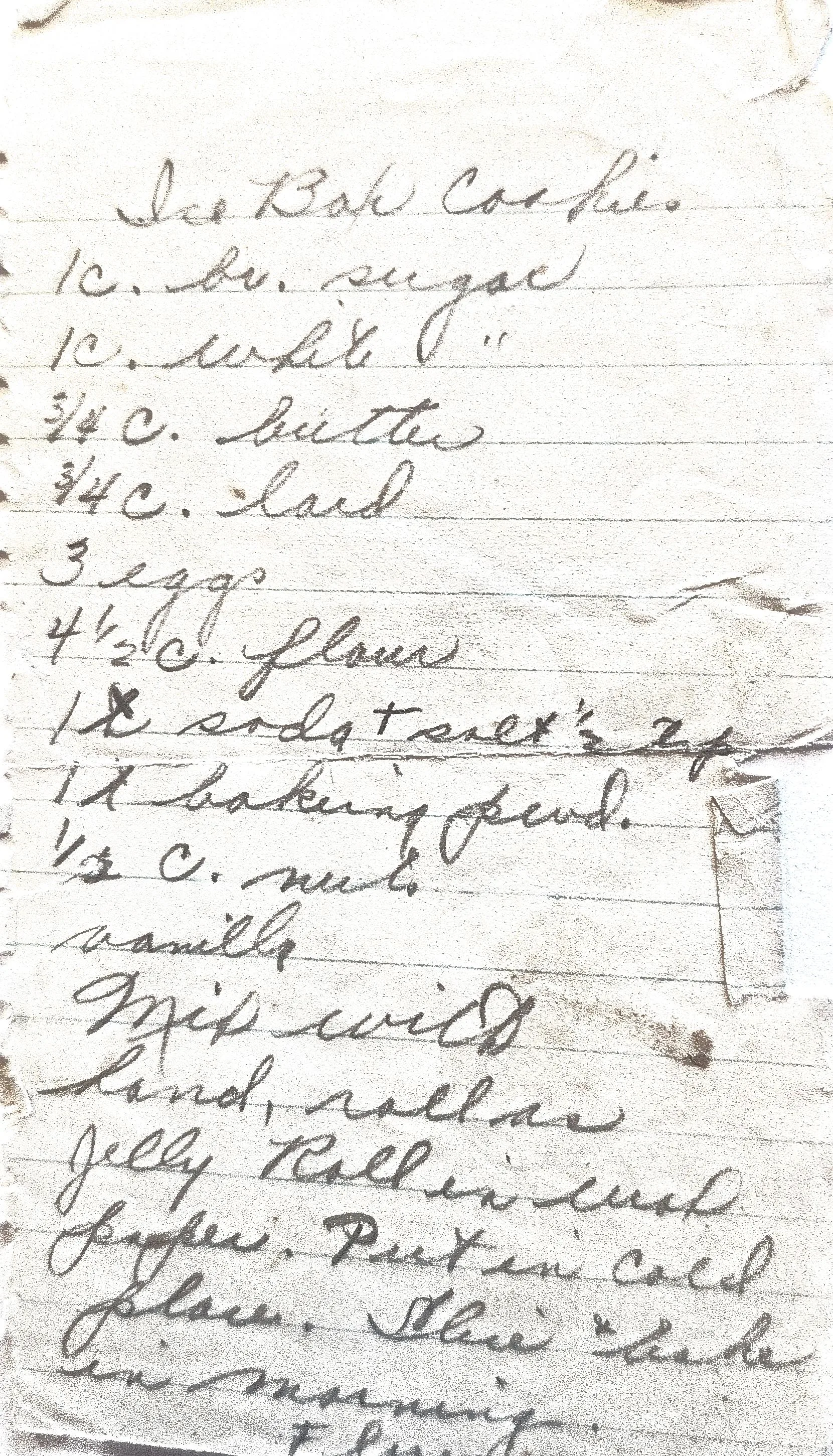 Original Handwritten Card