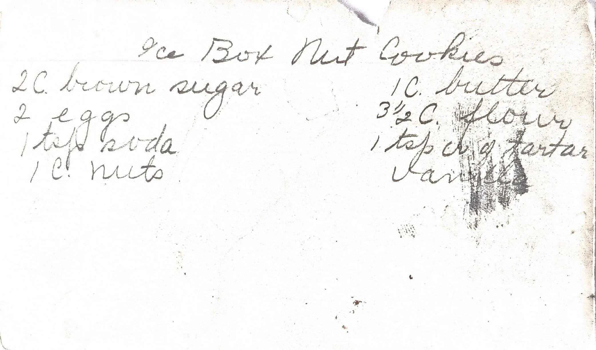 Original Handwritten Card