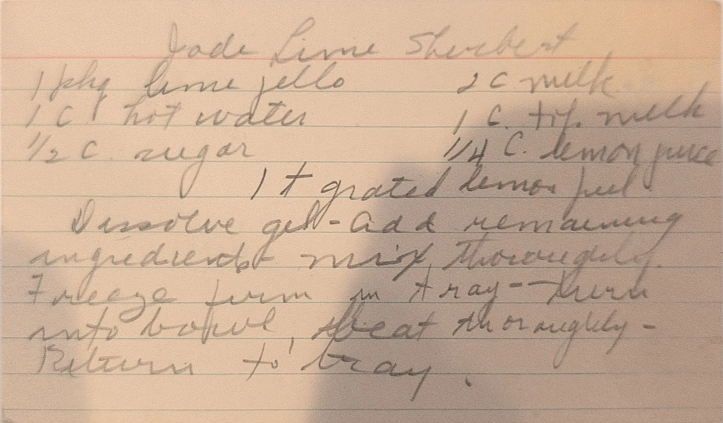 Original Handwritten Card