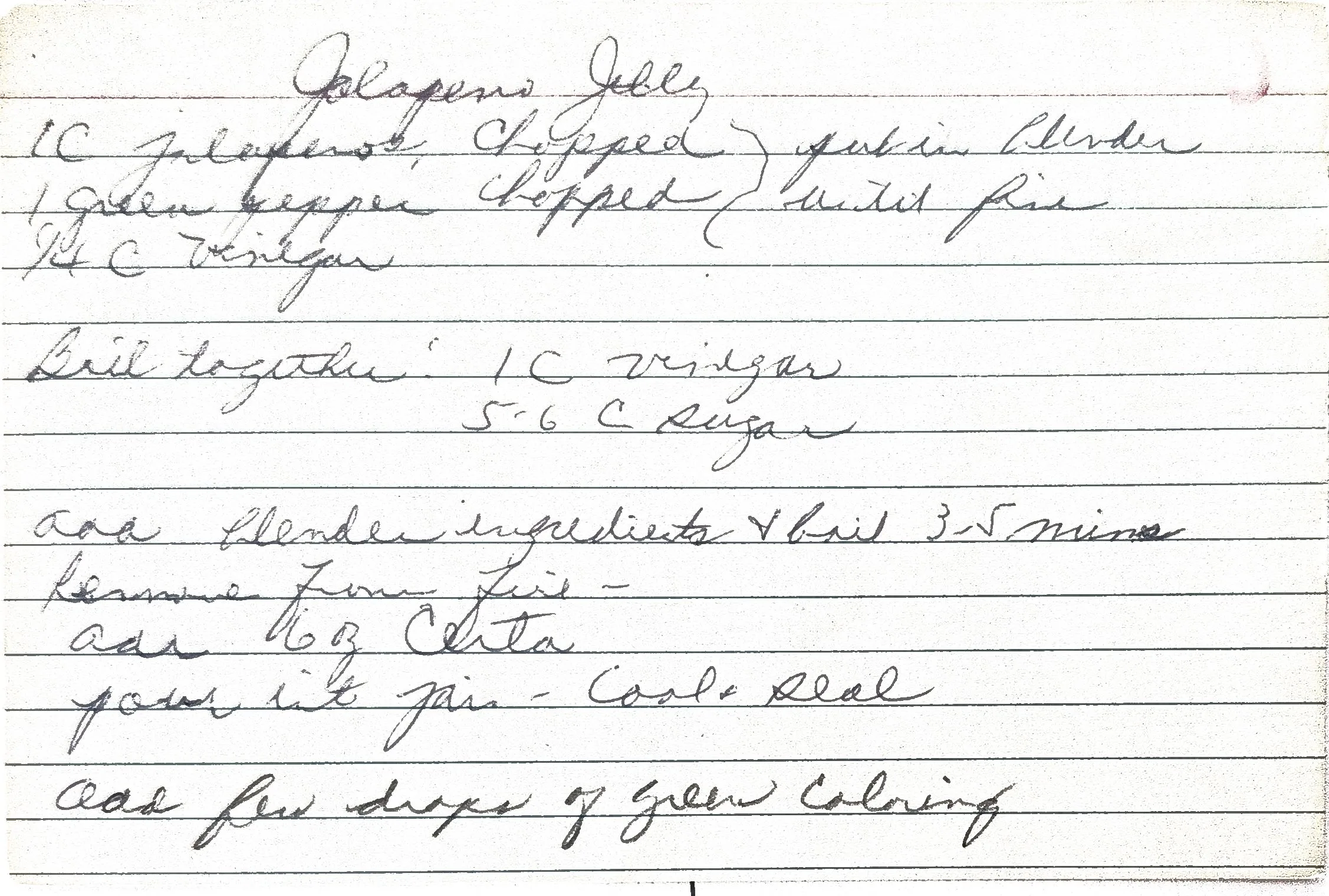 Original Handwritten Card