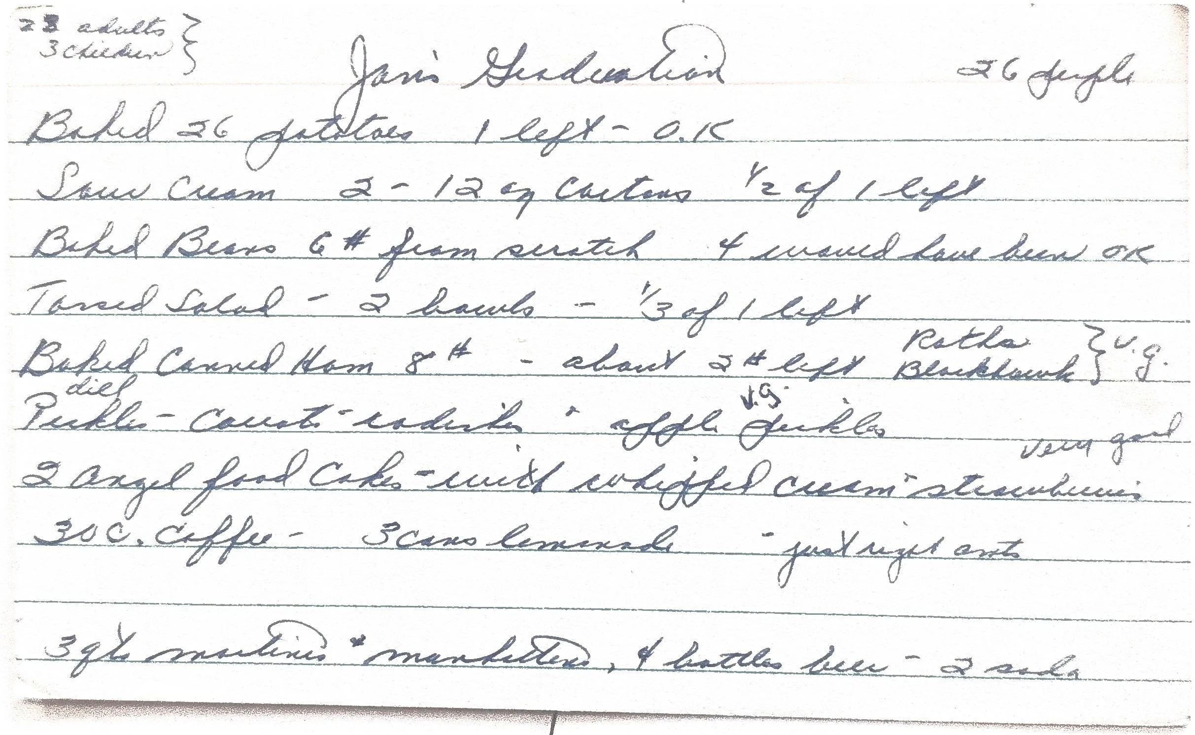 Original Handwritten Card