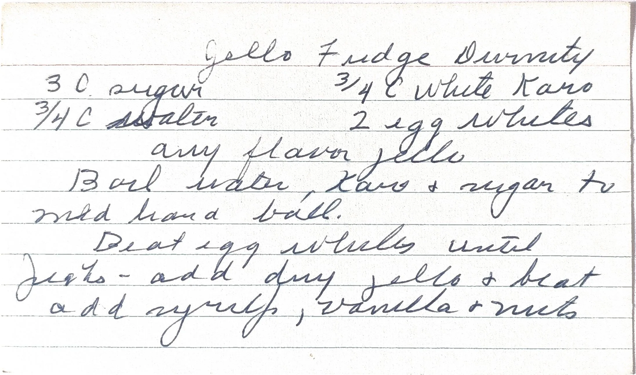 Original Handwritten Card