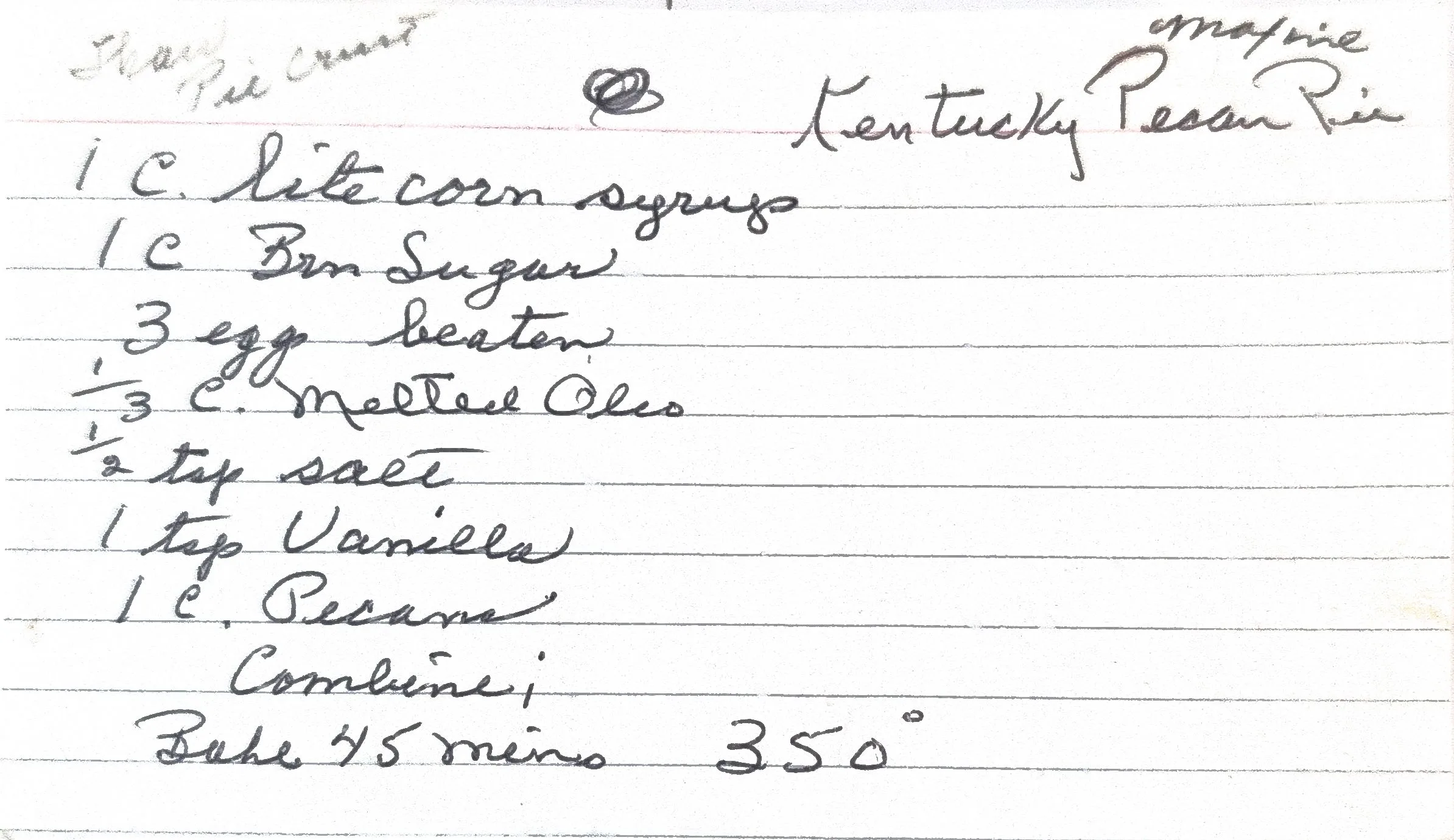 Original Handwritten Card