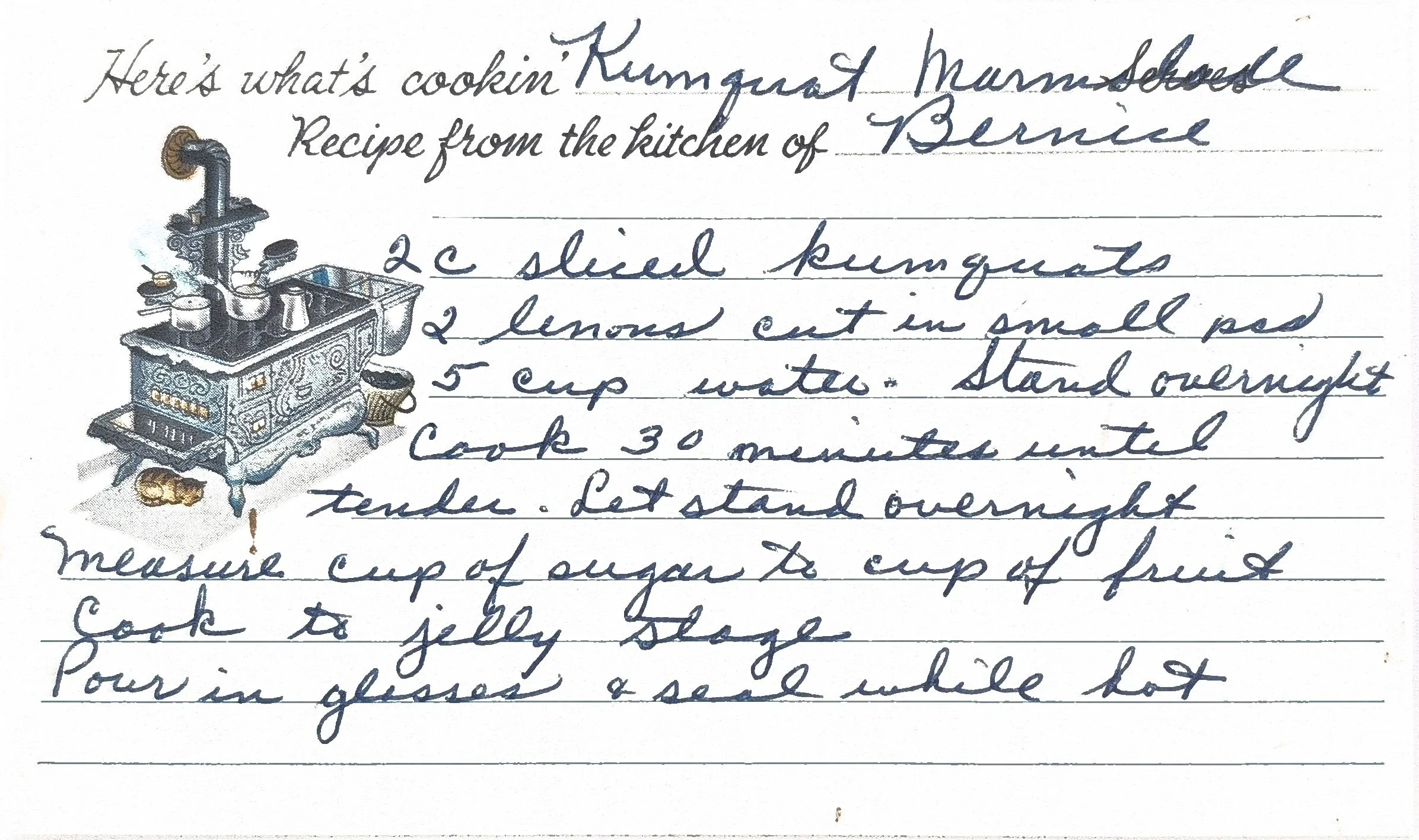 Original Handwritten Card