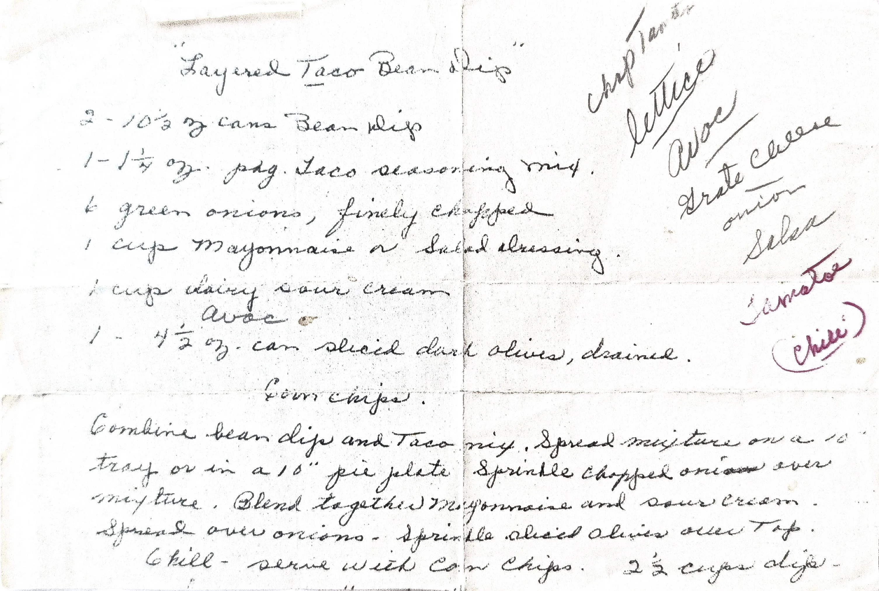 Original Handwritten Card