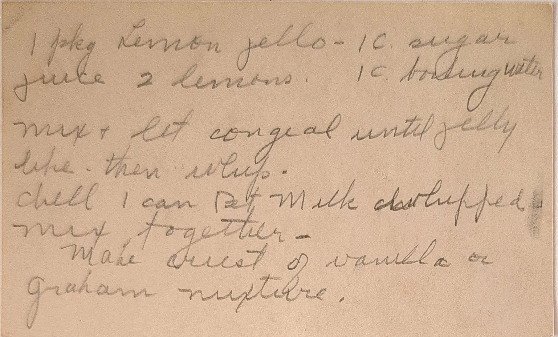 Original Handwritten Card