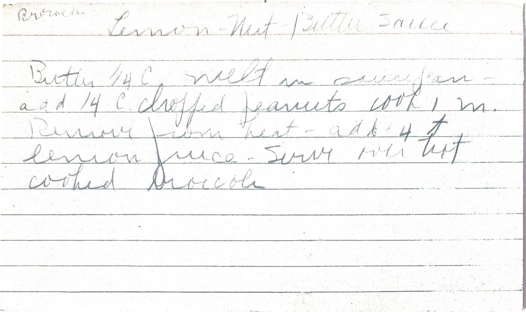 Original Handwritten Card