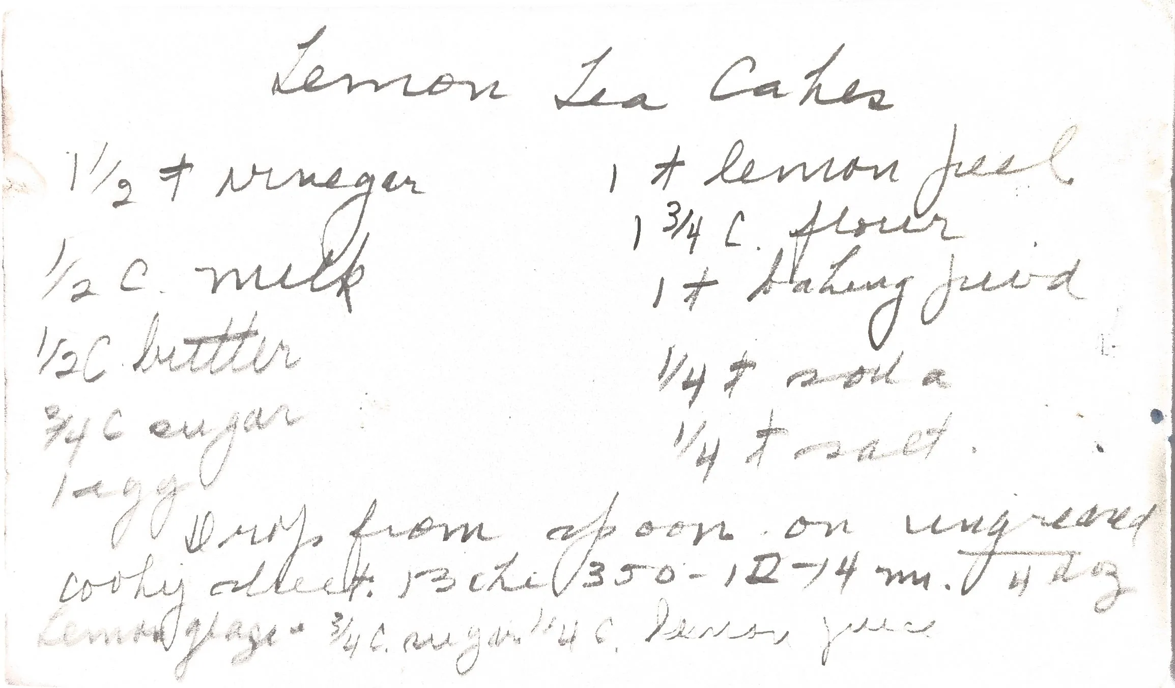 Original Handwritten Card