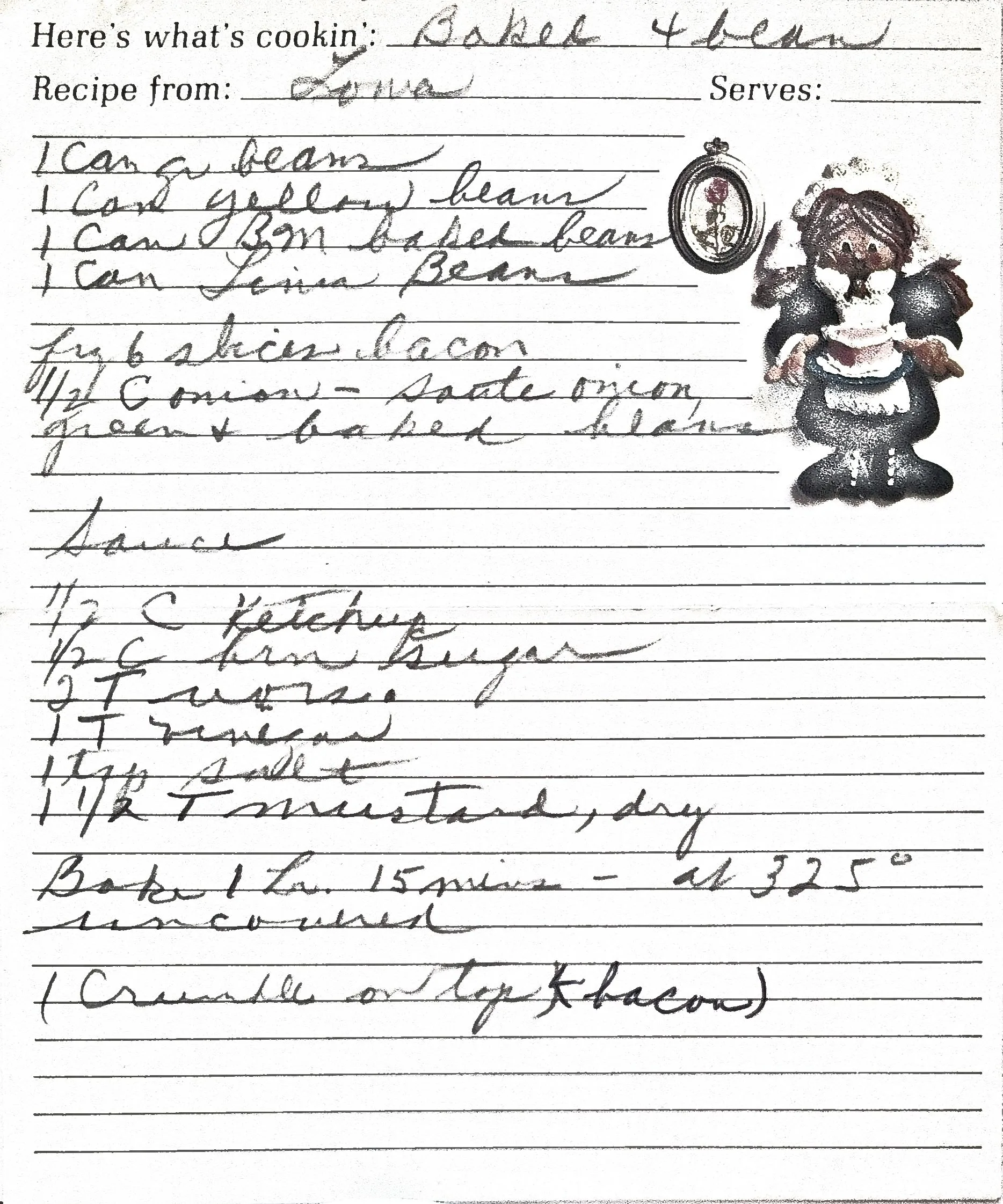 Original Handwritten Card