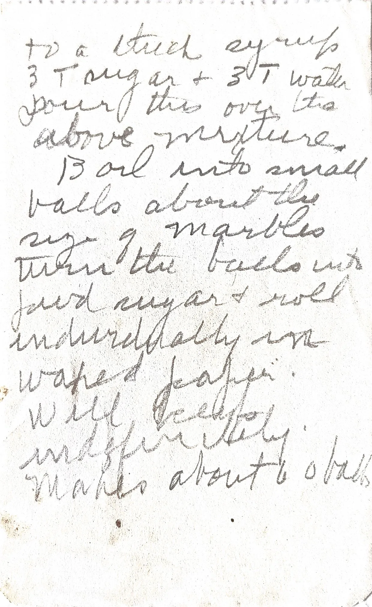 Original Handwritten Card