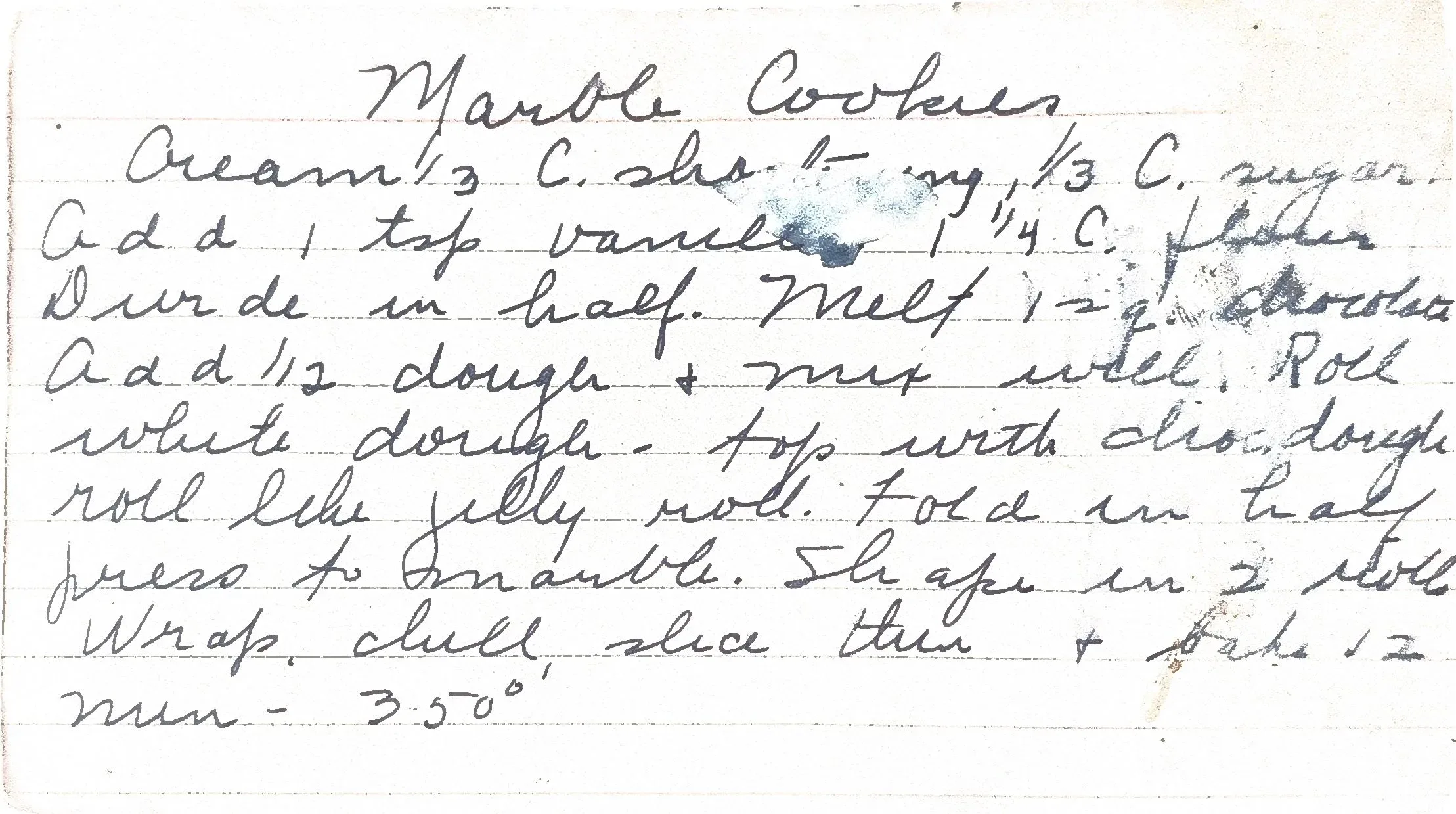 Original Handwritten Card