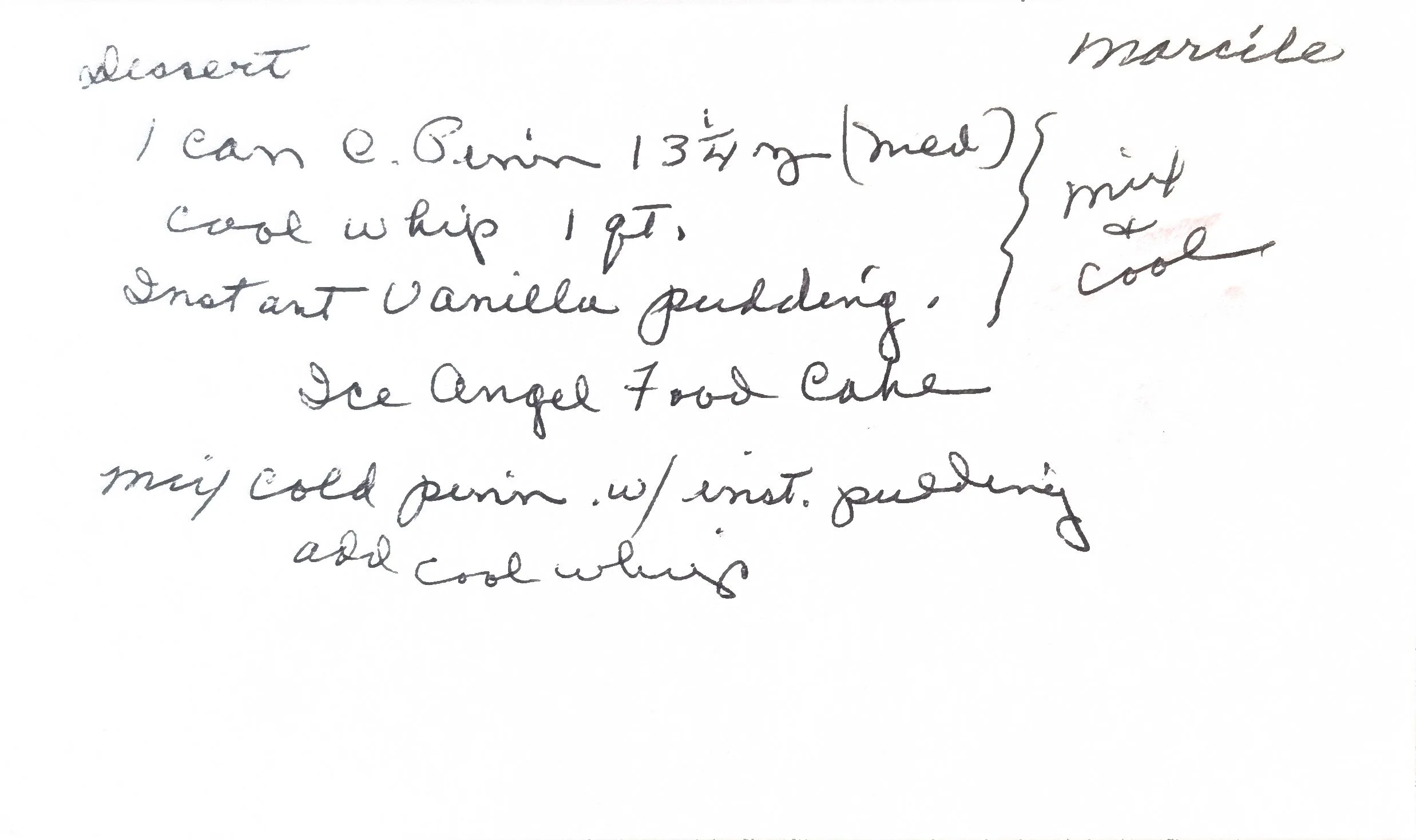 Original Handwritten Card
