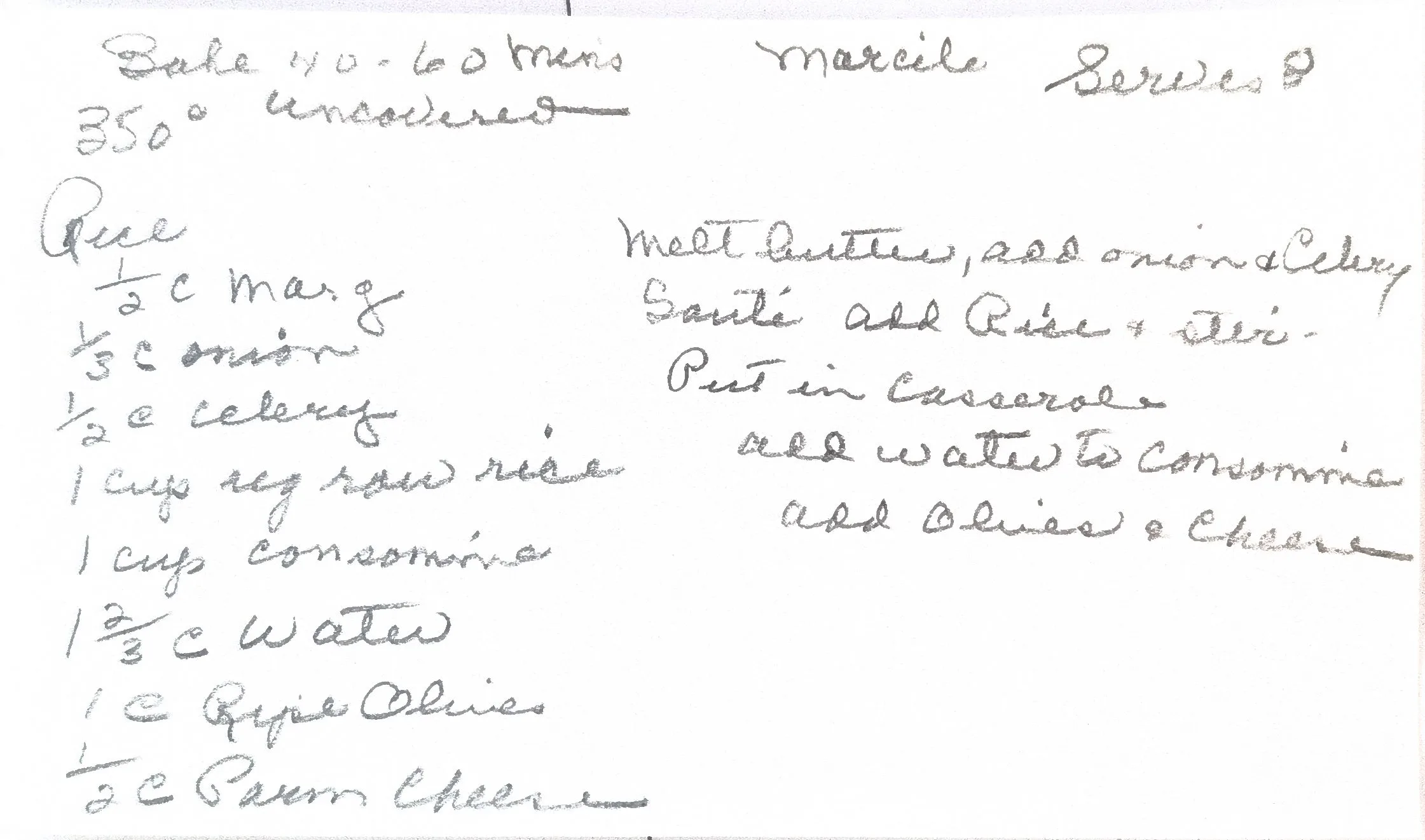 Original Handwritten Card