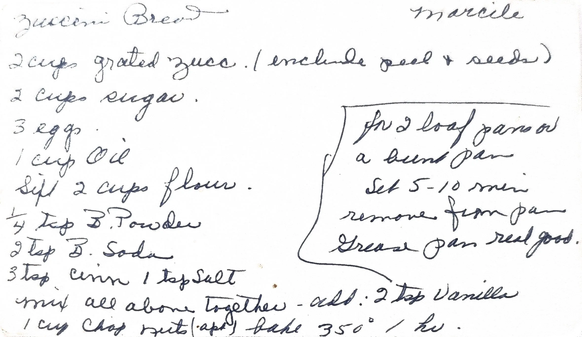 Original Handwritten Card