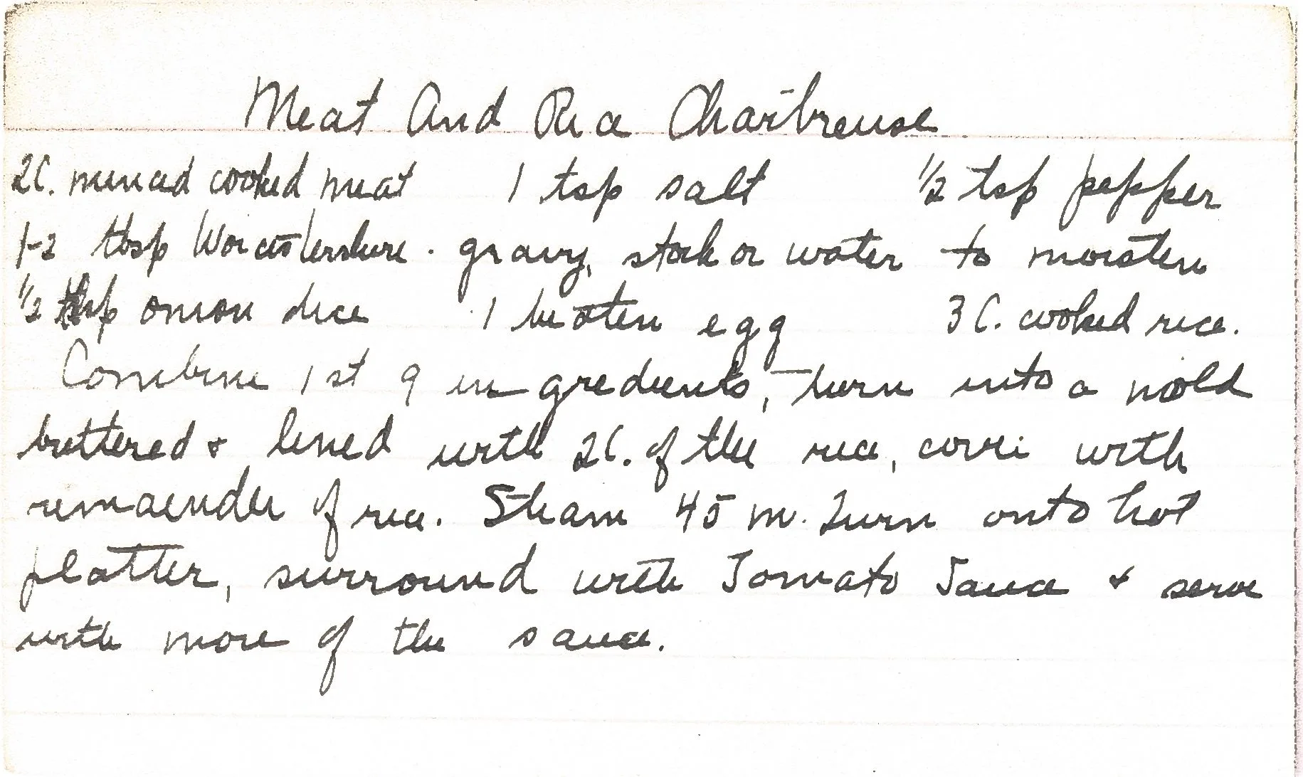 Original Handwritten Card