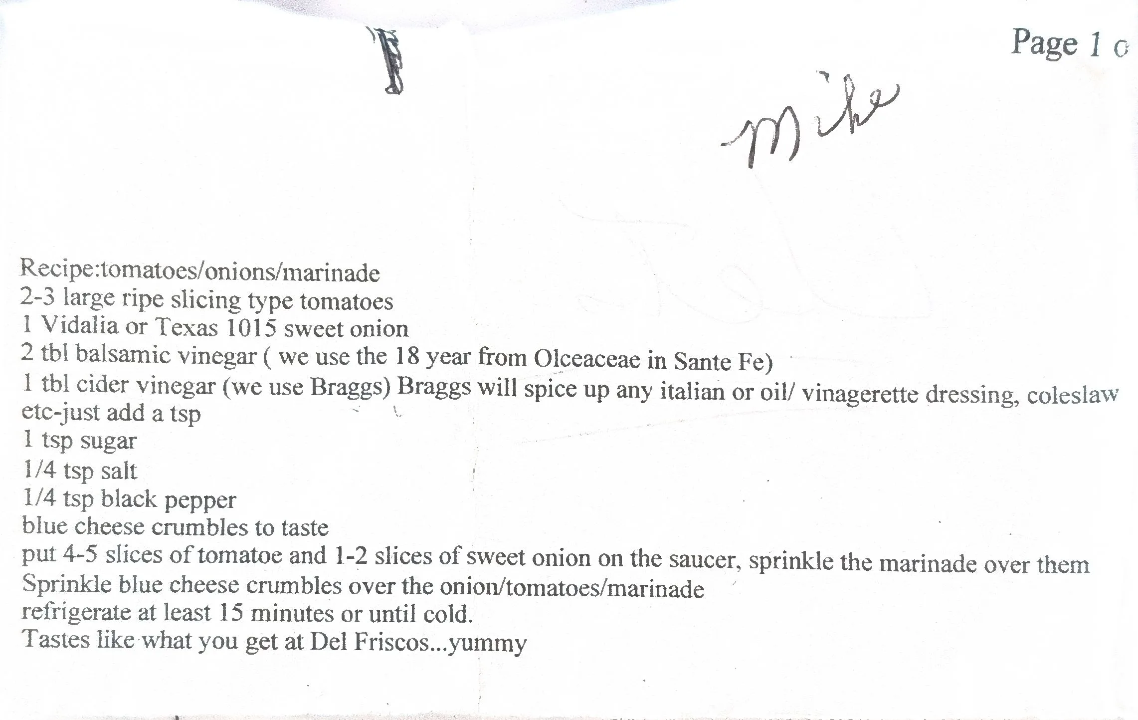 Original Handwritten Card