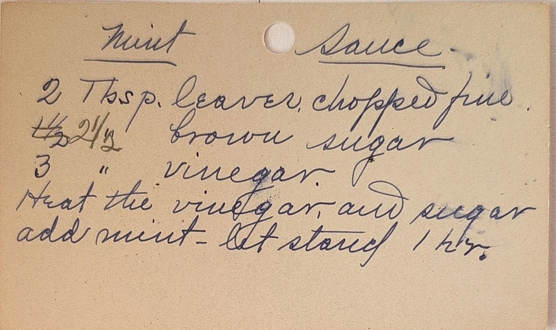 Original Handwritten Card