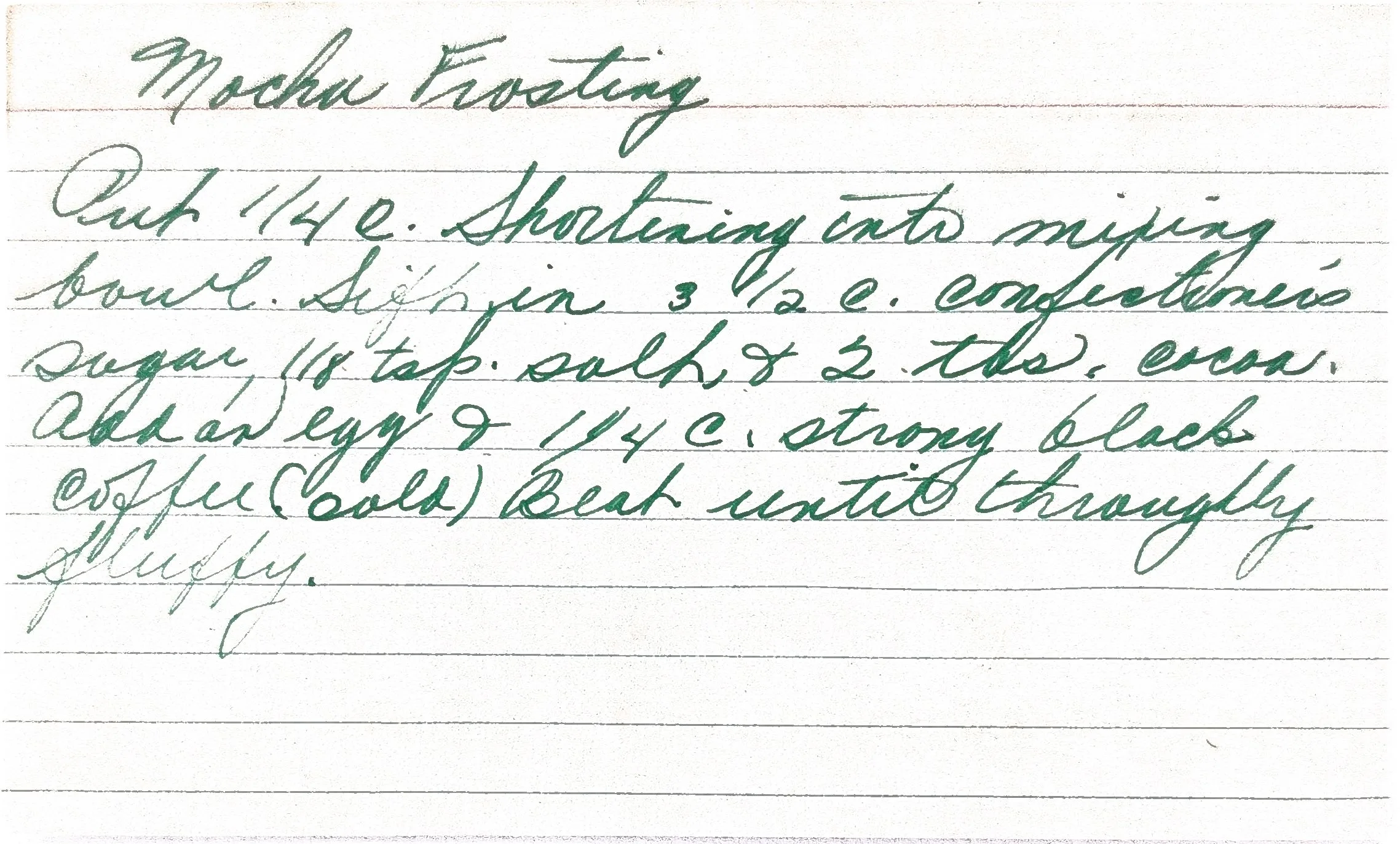Original Handwritten Card