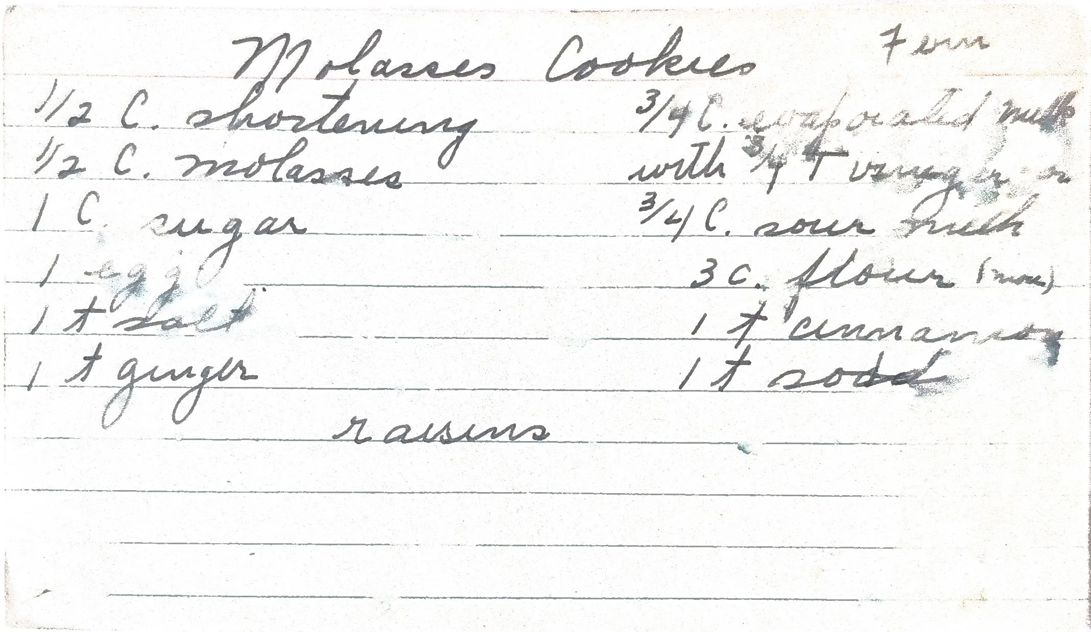 Original Handwritten Card