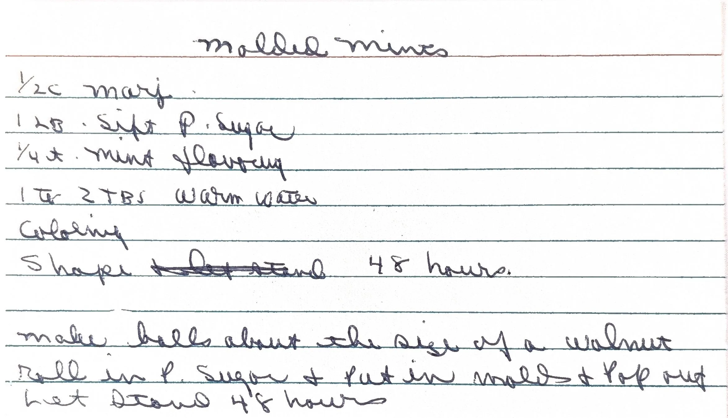 Original Handwritten Card