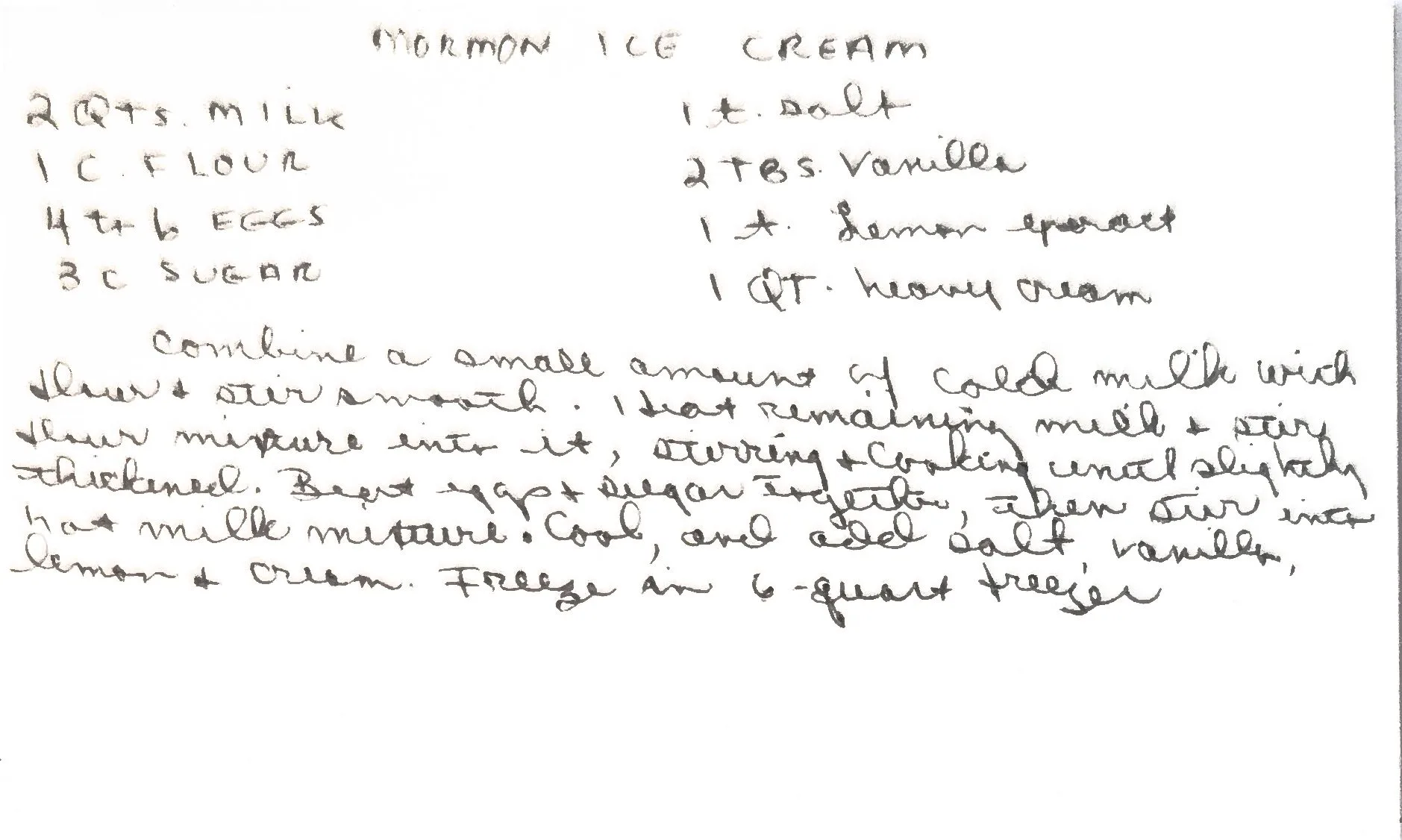 Original Handwritten Card