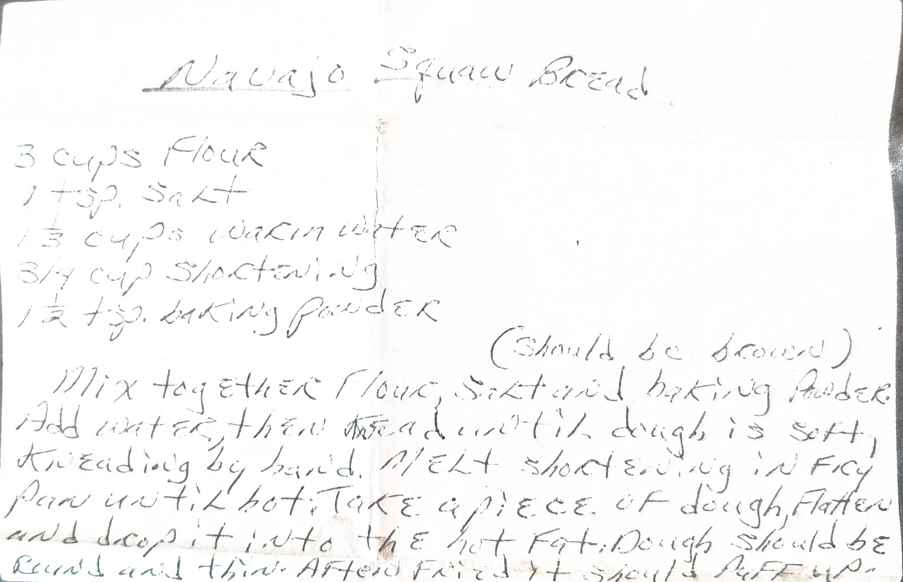 Original Handwritten Card