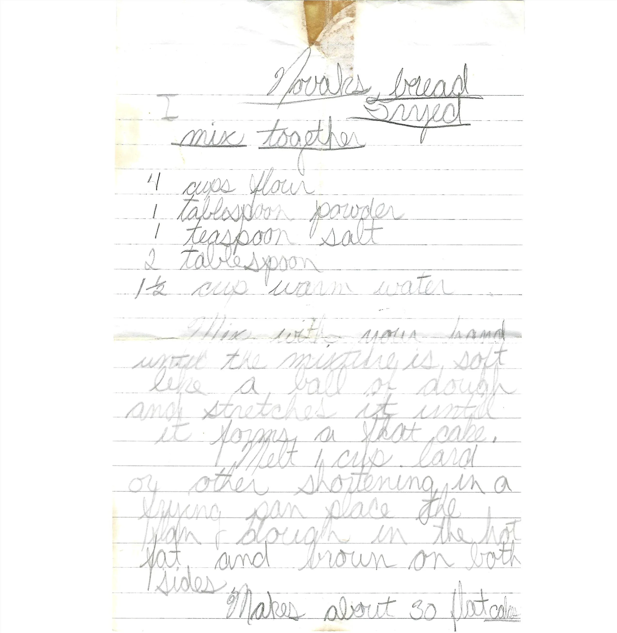 Original Handwritten Card