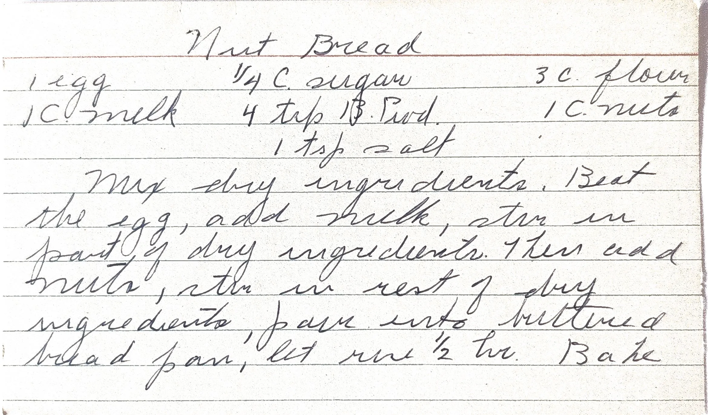 Original Handwritten Card