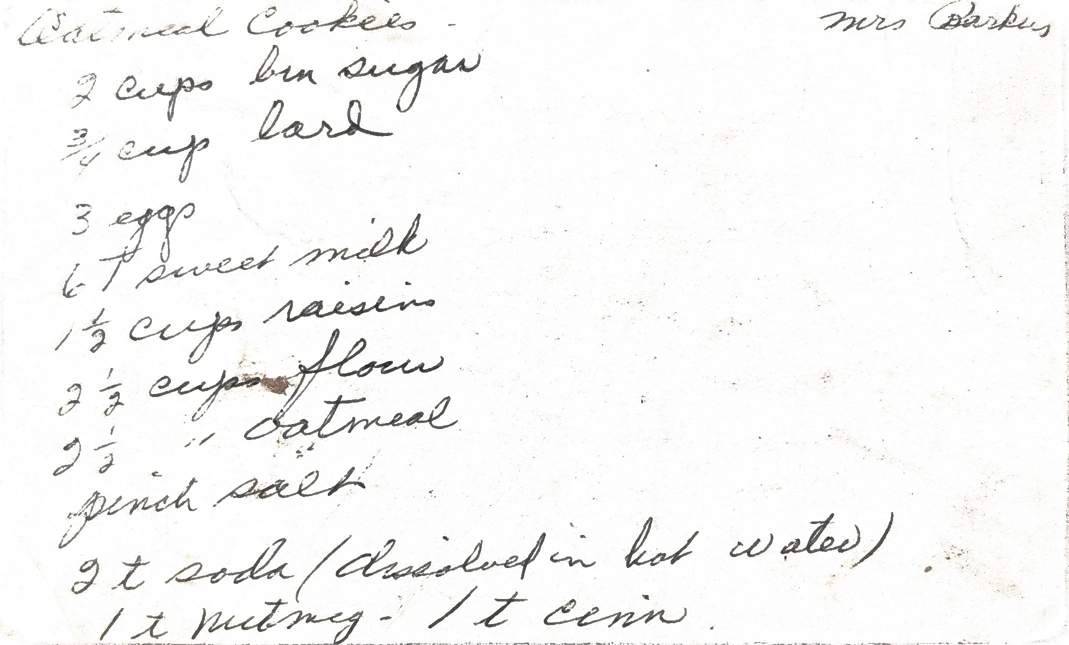 Original Handwritten Card