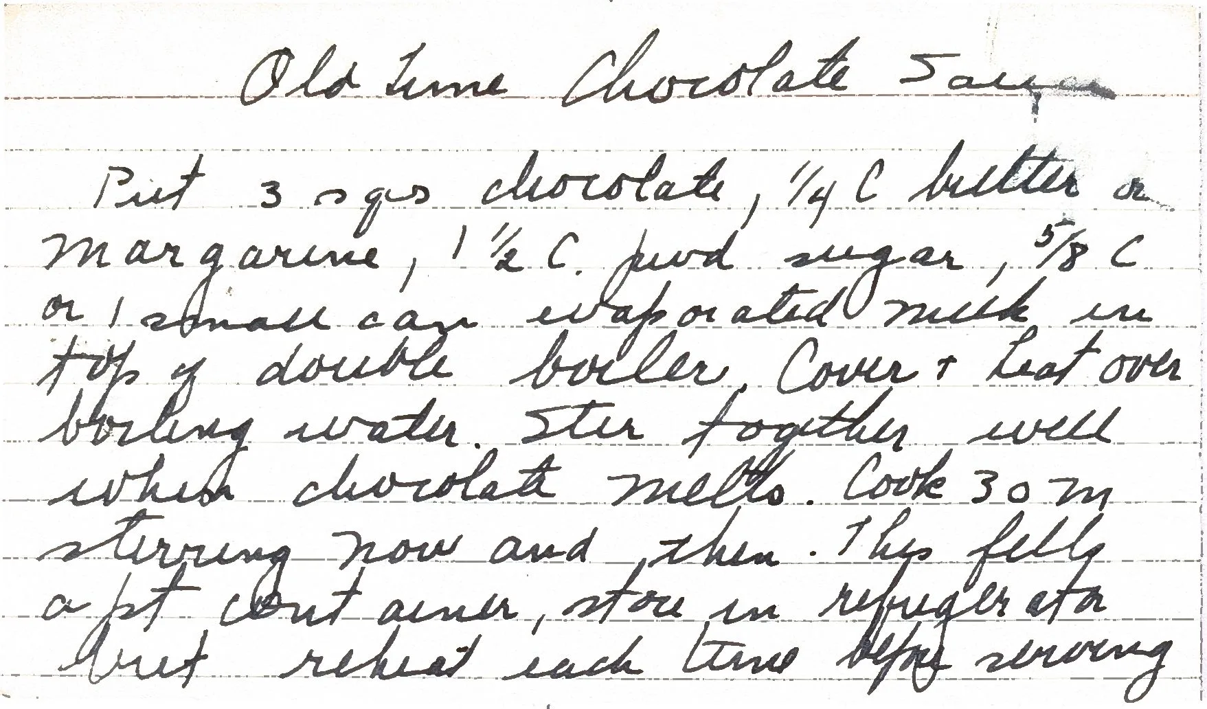 Original Handwritten Card