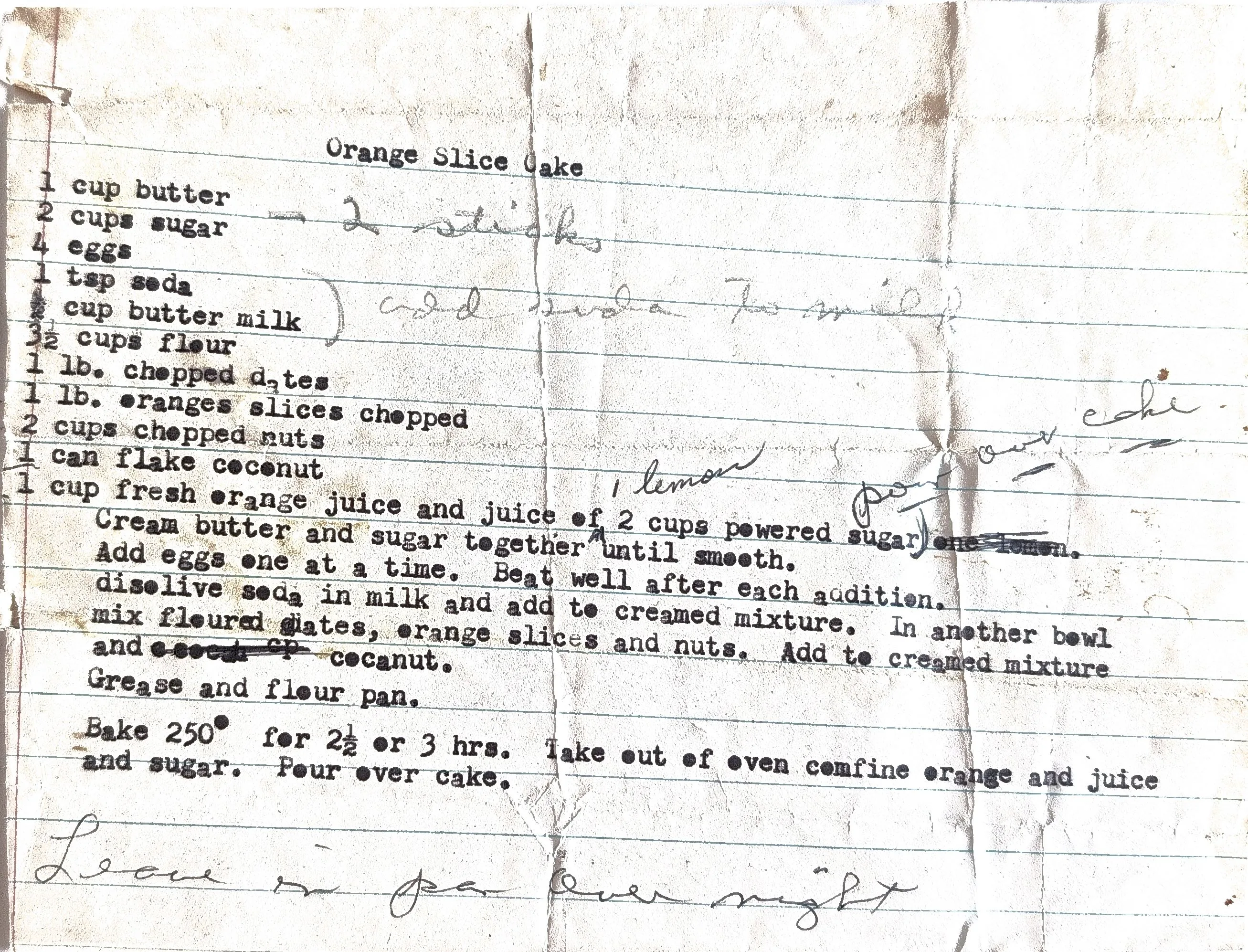 Original Handwritten Card