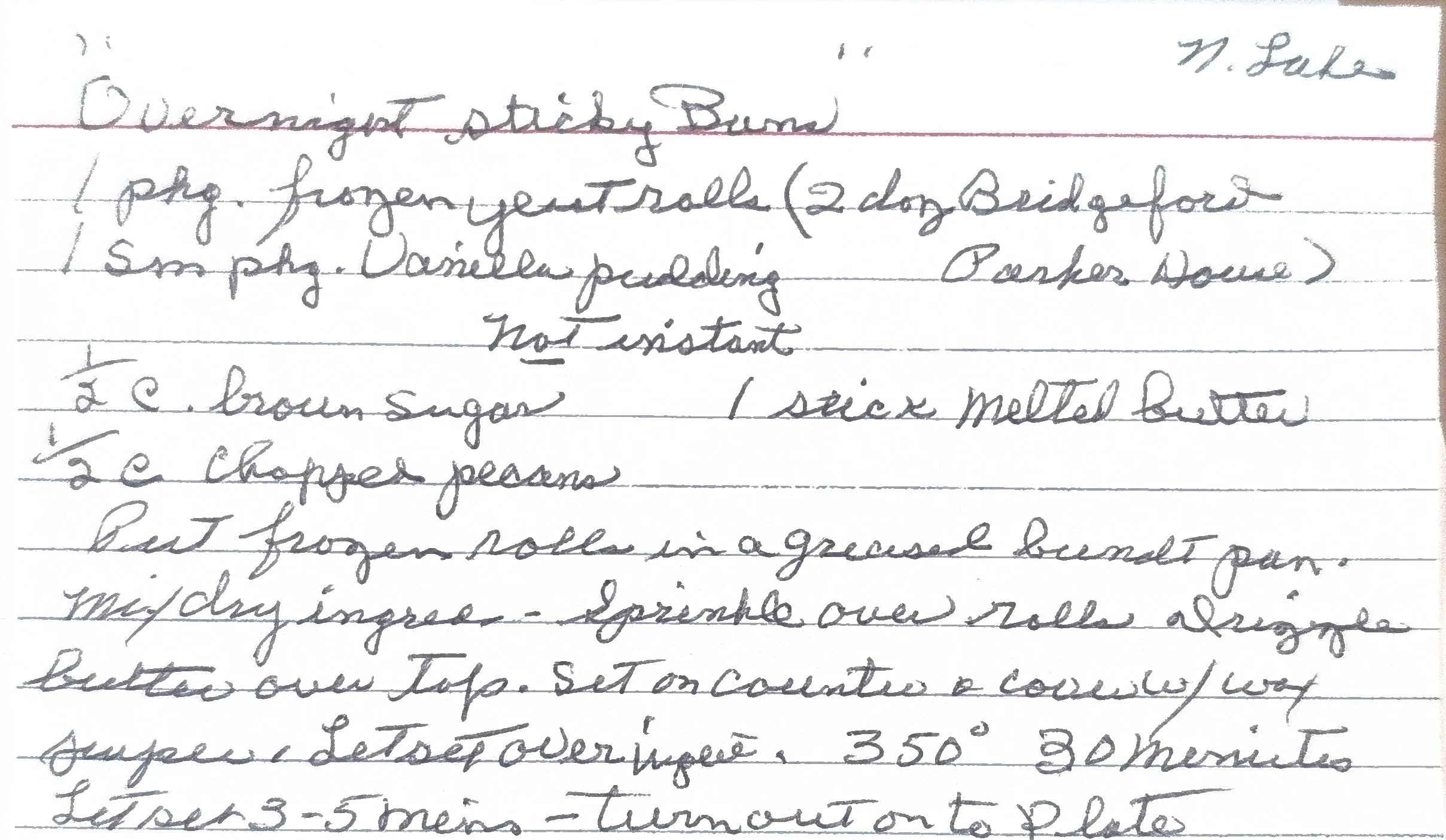 Original Handwritten Card
