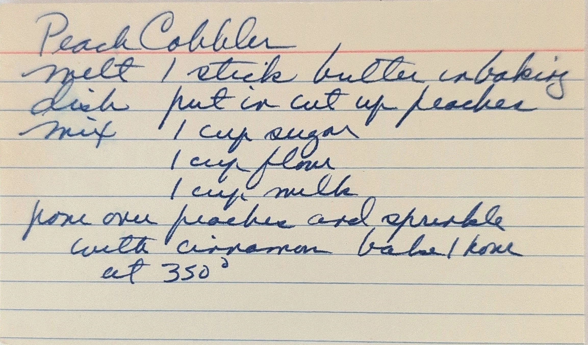 Original Handwritten Card