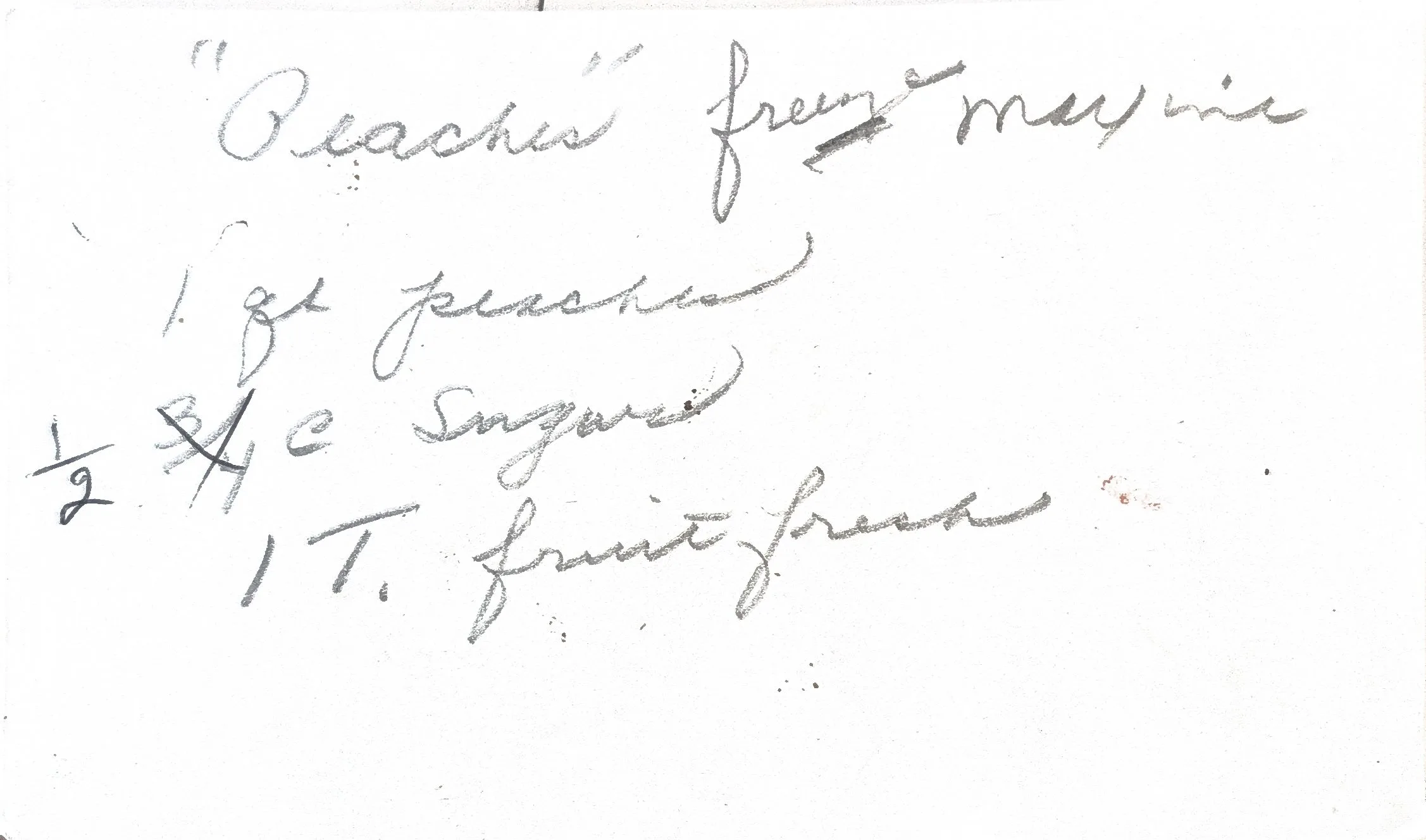 Original Handwritten Card