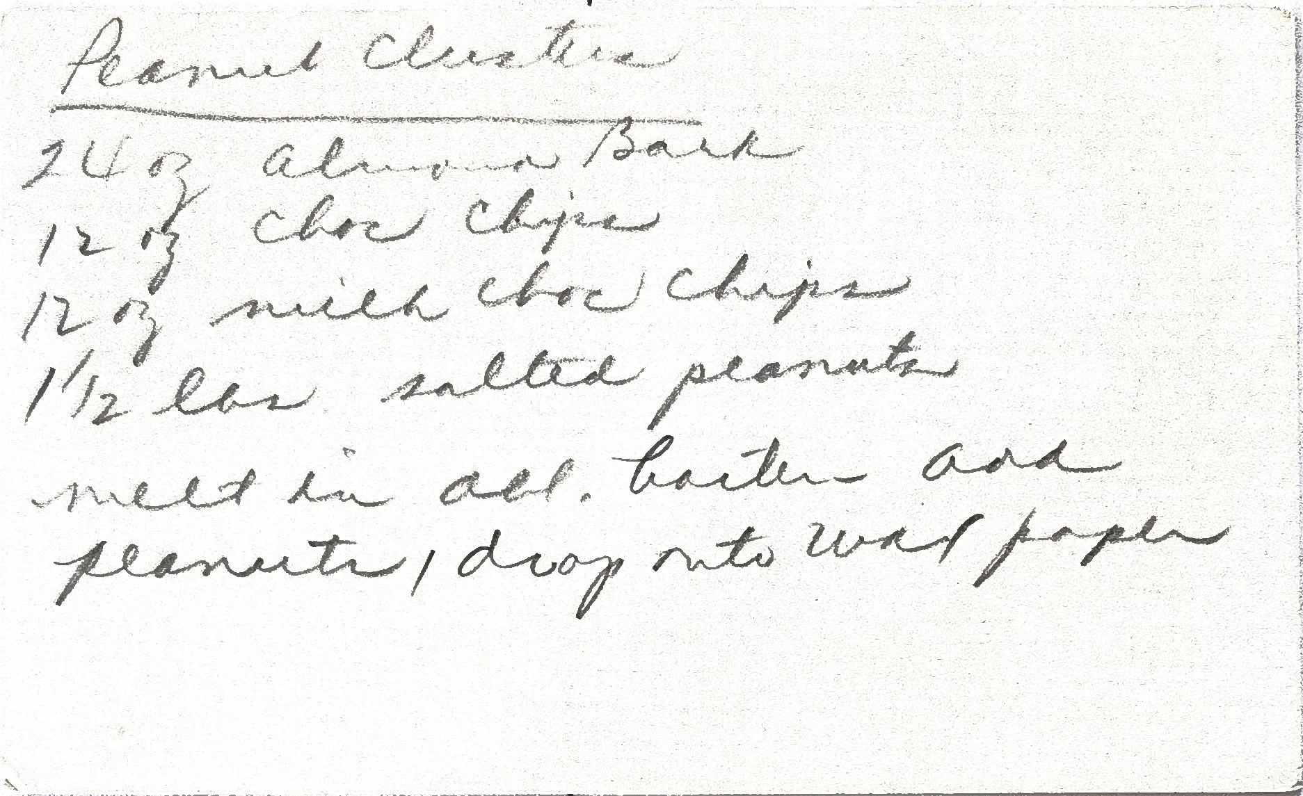 Original Handwritten Card