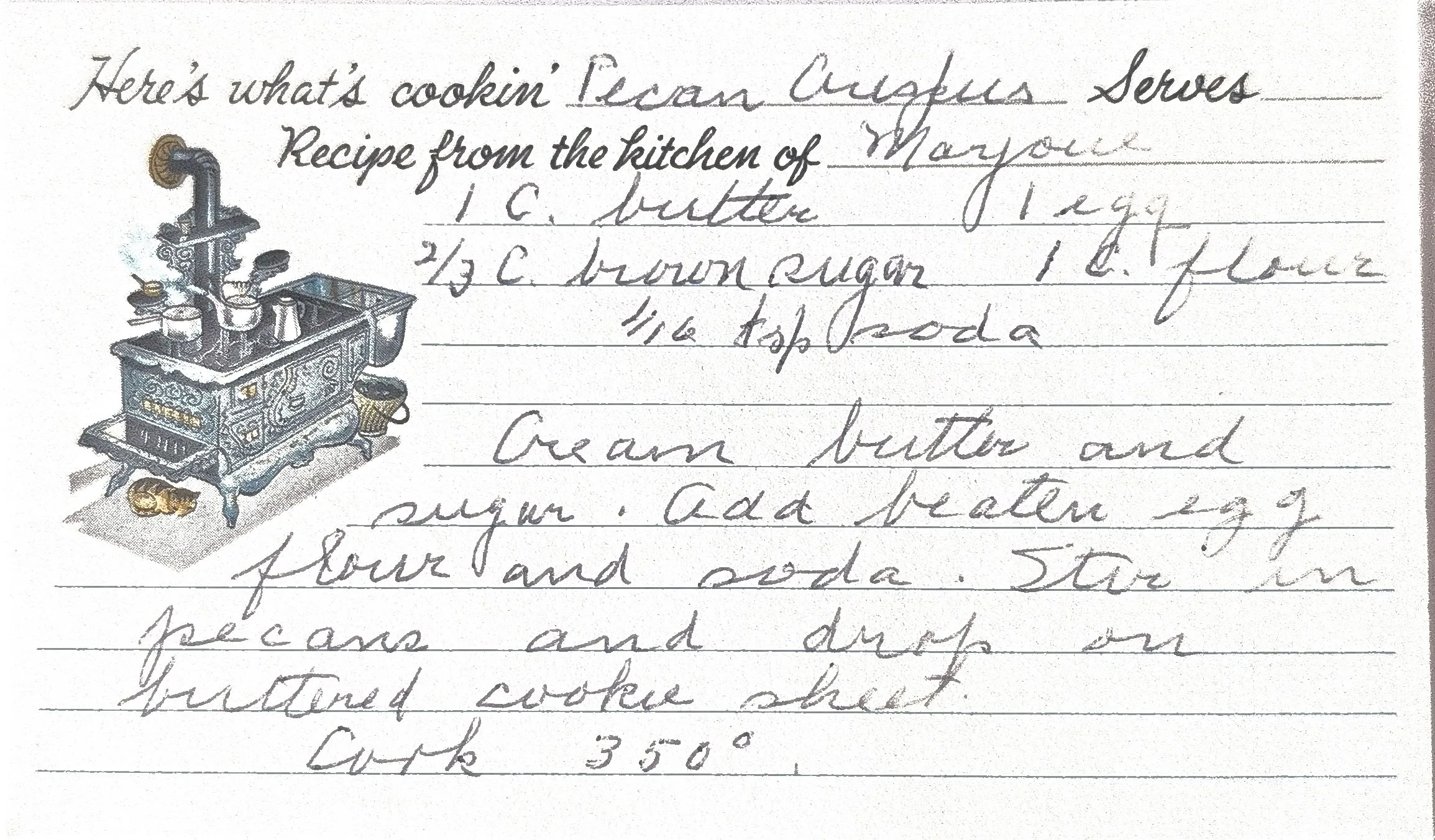 Original Handwritten Card
