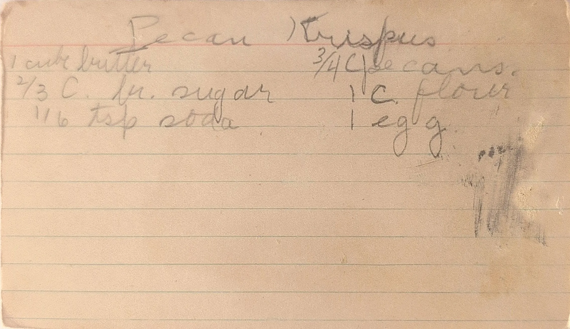 Original Handwritten Card
