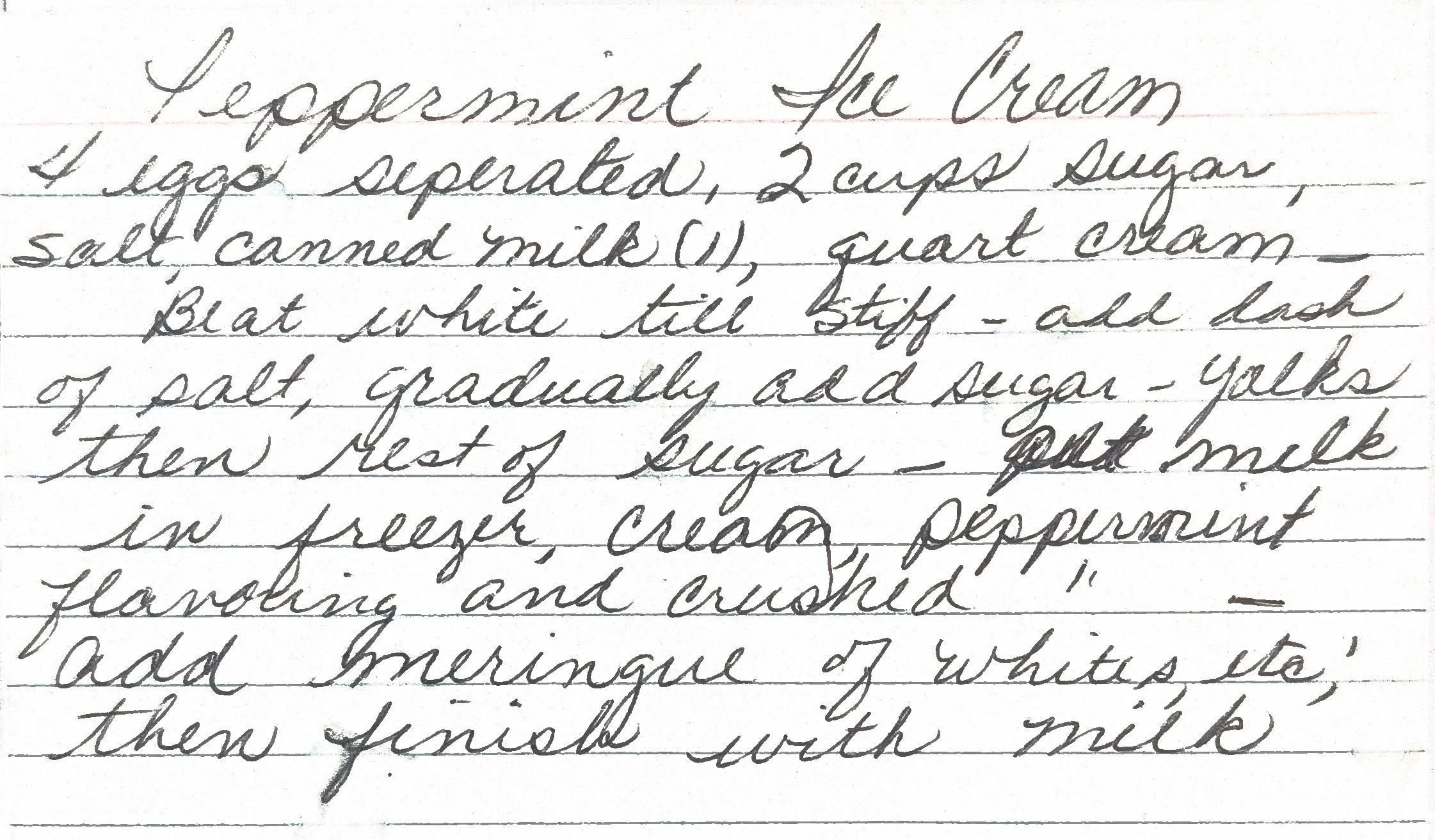 Original Handwritten Card