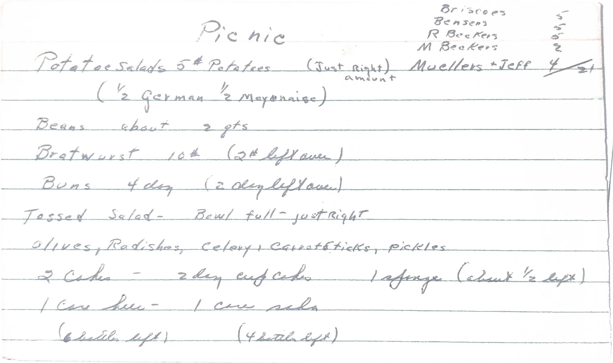 Original Handwritten Card