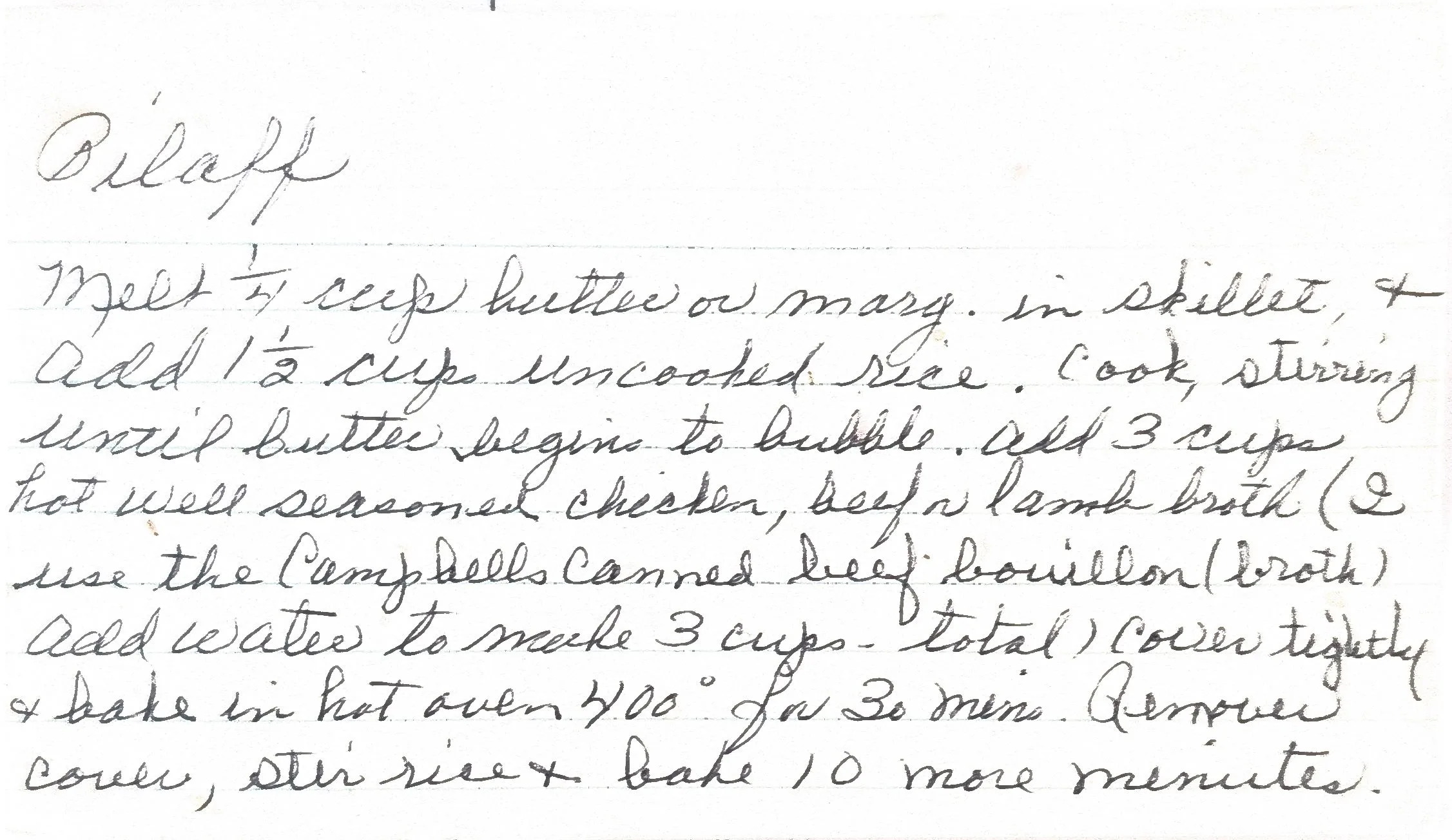 Original Handwritten Card