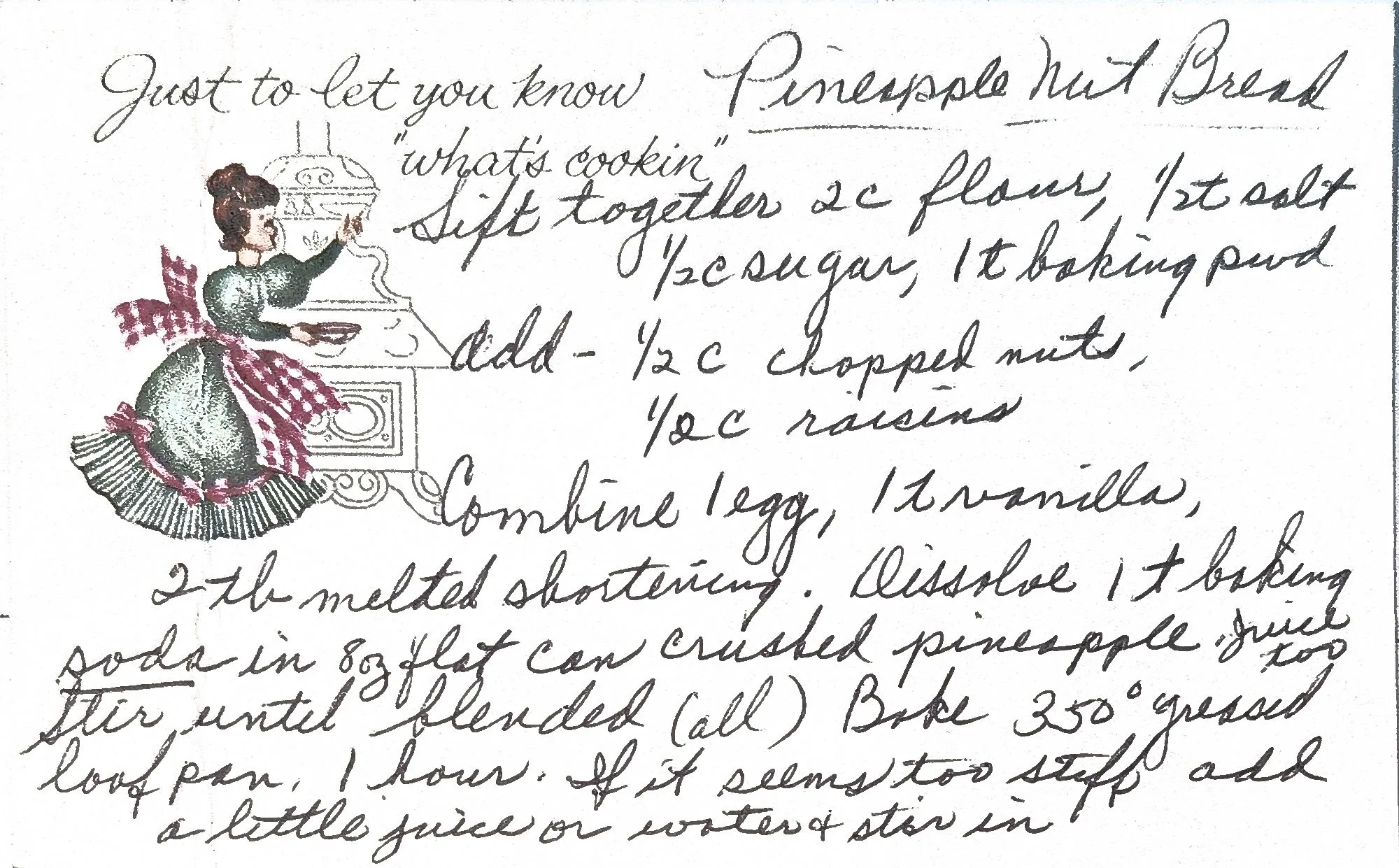 Original Handwritten Card